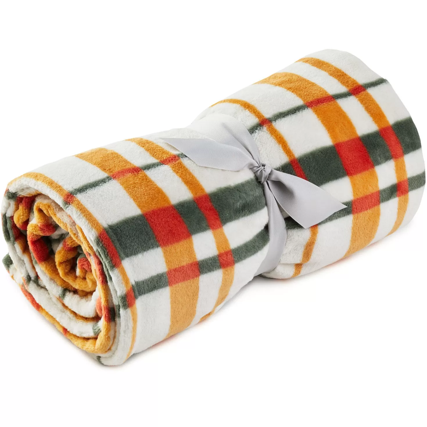 Halloween (10/31)>Hallmark Fall Plaid Fleece Blanket, 50X60