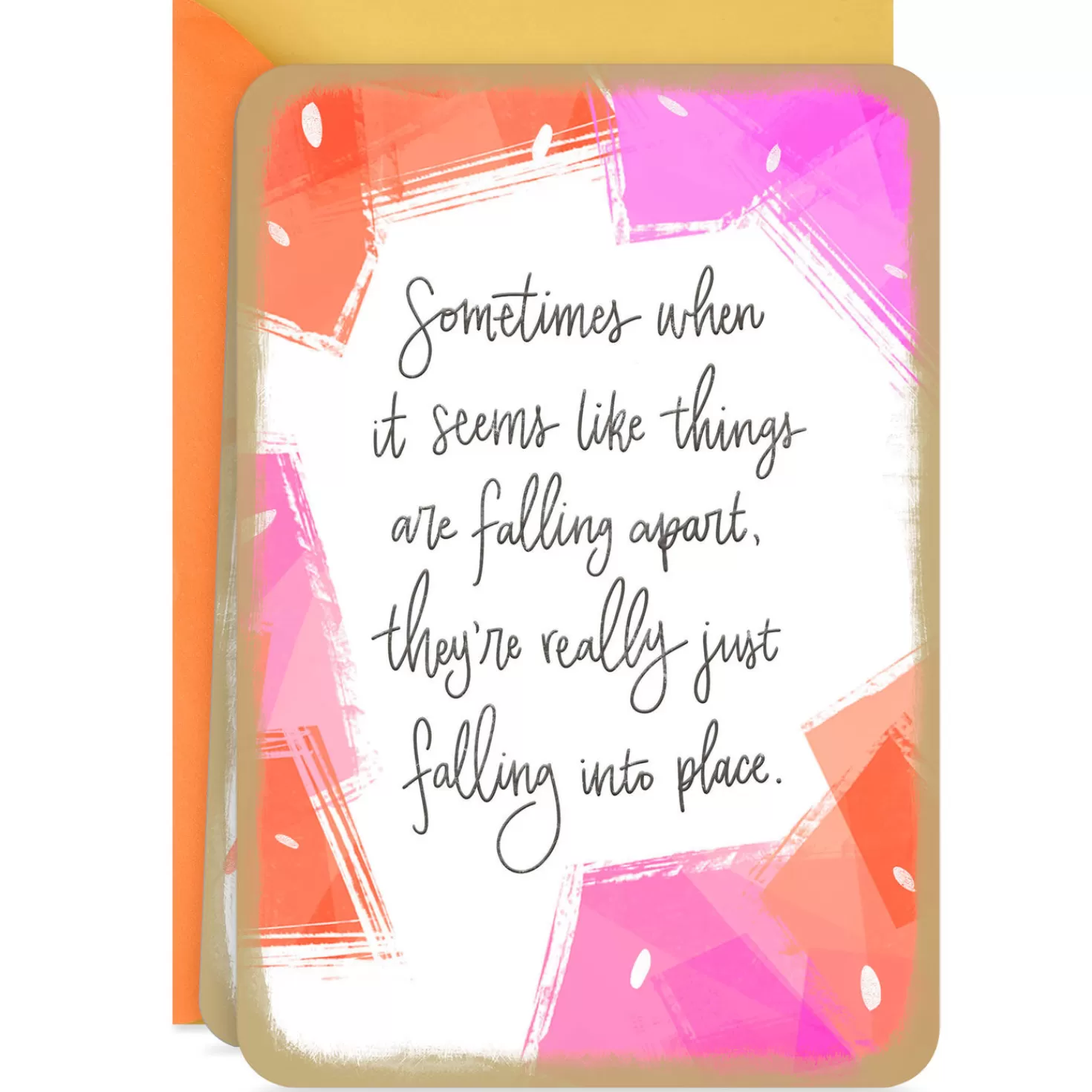Cheap Falling Into Place Not Apart Blank Card Encouragement
