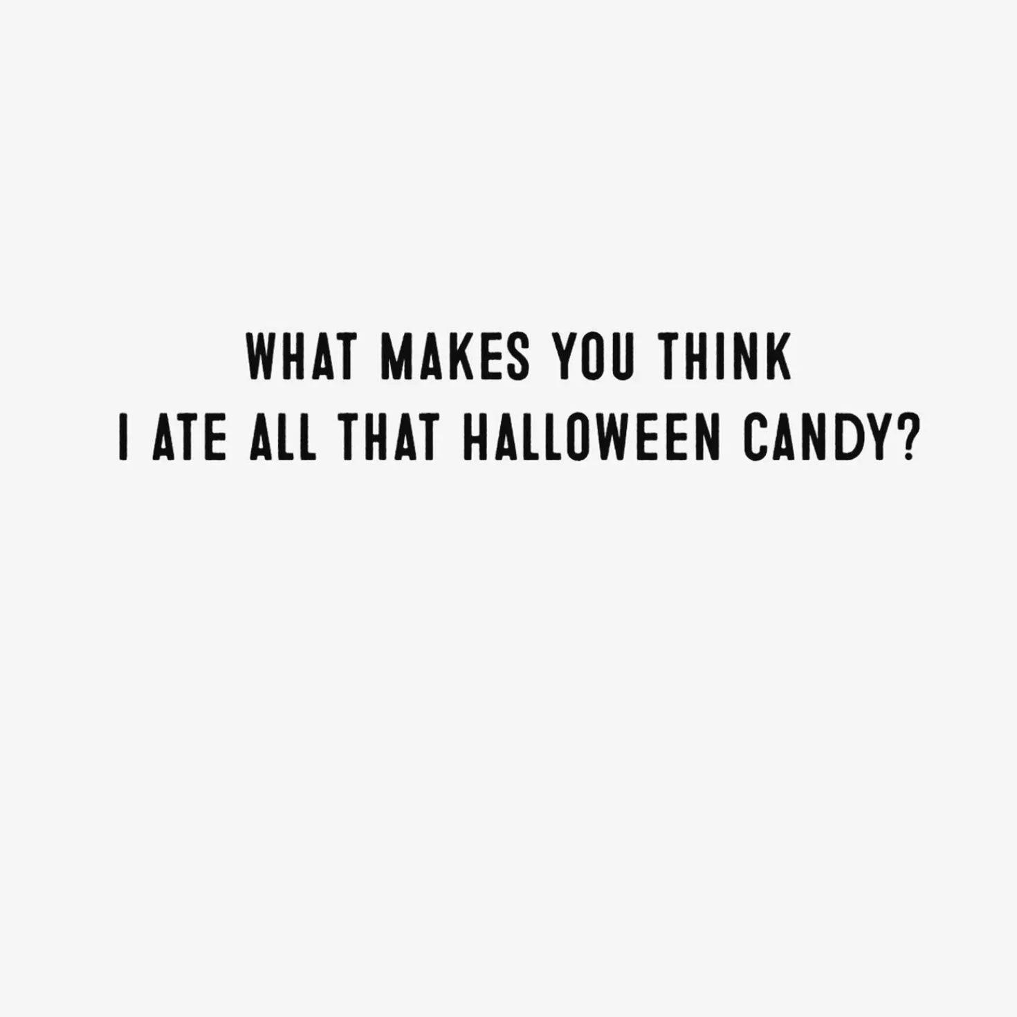 Halloween (10/31)>Hallmark Fat Cat And Candy Corn Funny Halloween Card