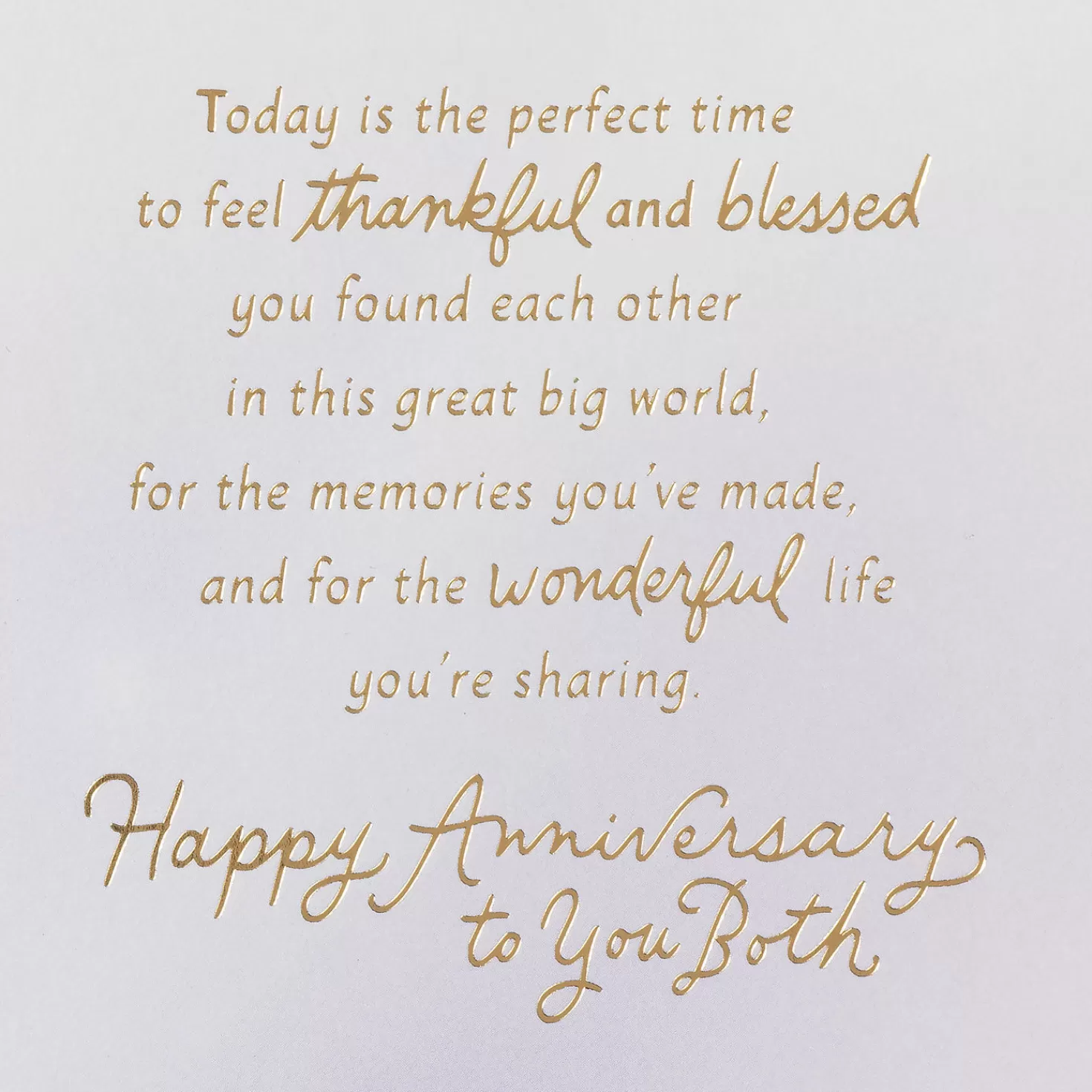 Anniversary>Hallmark Feel Thankful And Blessed Anniversary Card For Couple
