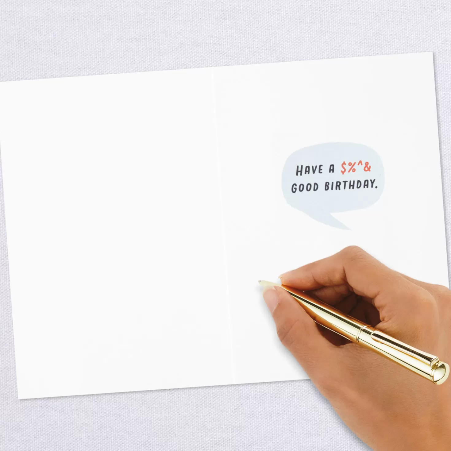 Birthday>Hallmark Few Words, Much Cussing Funny Birthday Card For Him
