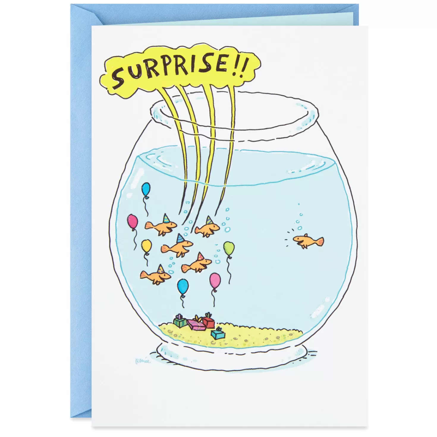 Birthday>Hallmark Fishbowl Surprise Party Birthday Card