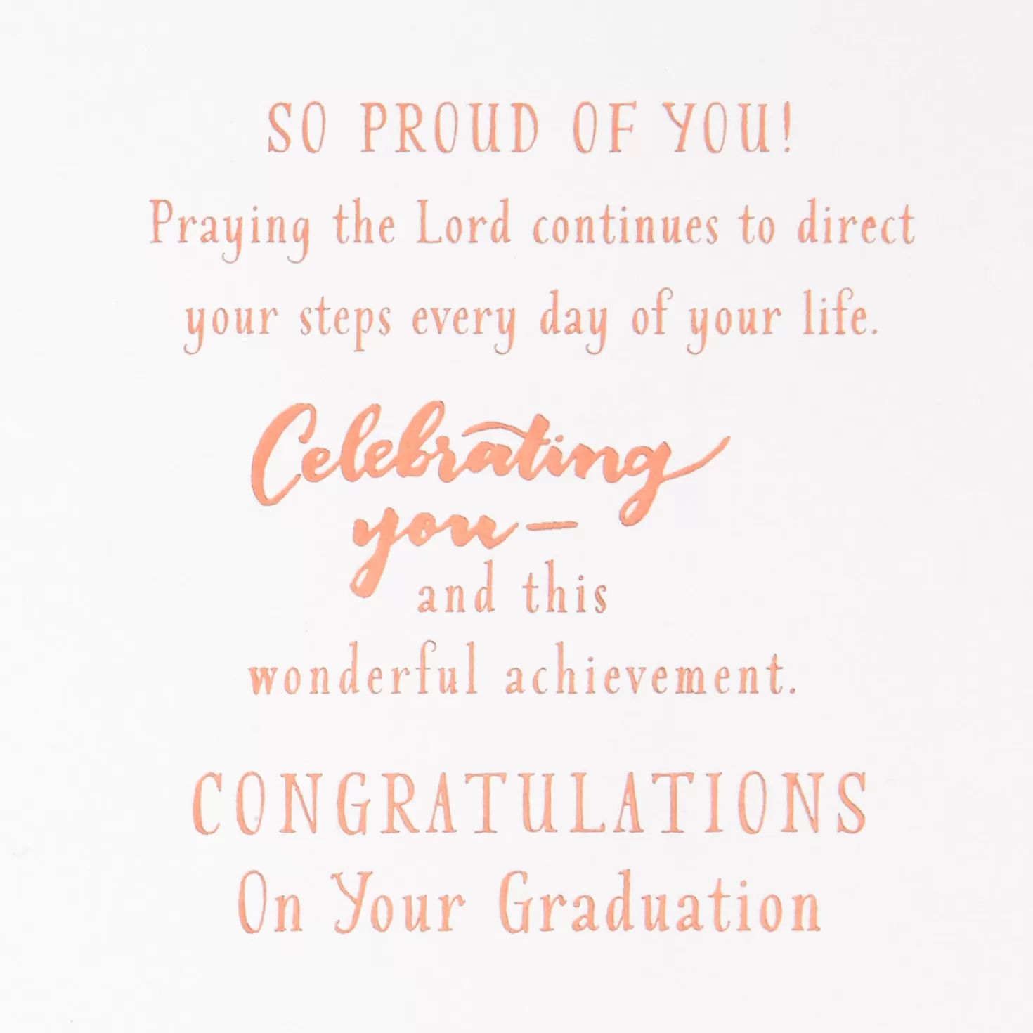 Store Follow The Lord Religious College Graduation Card Graduation