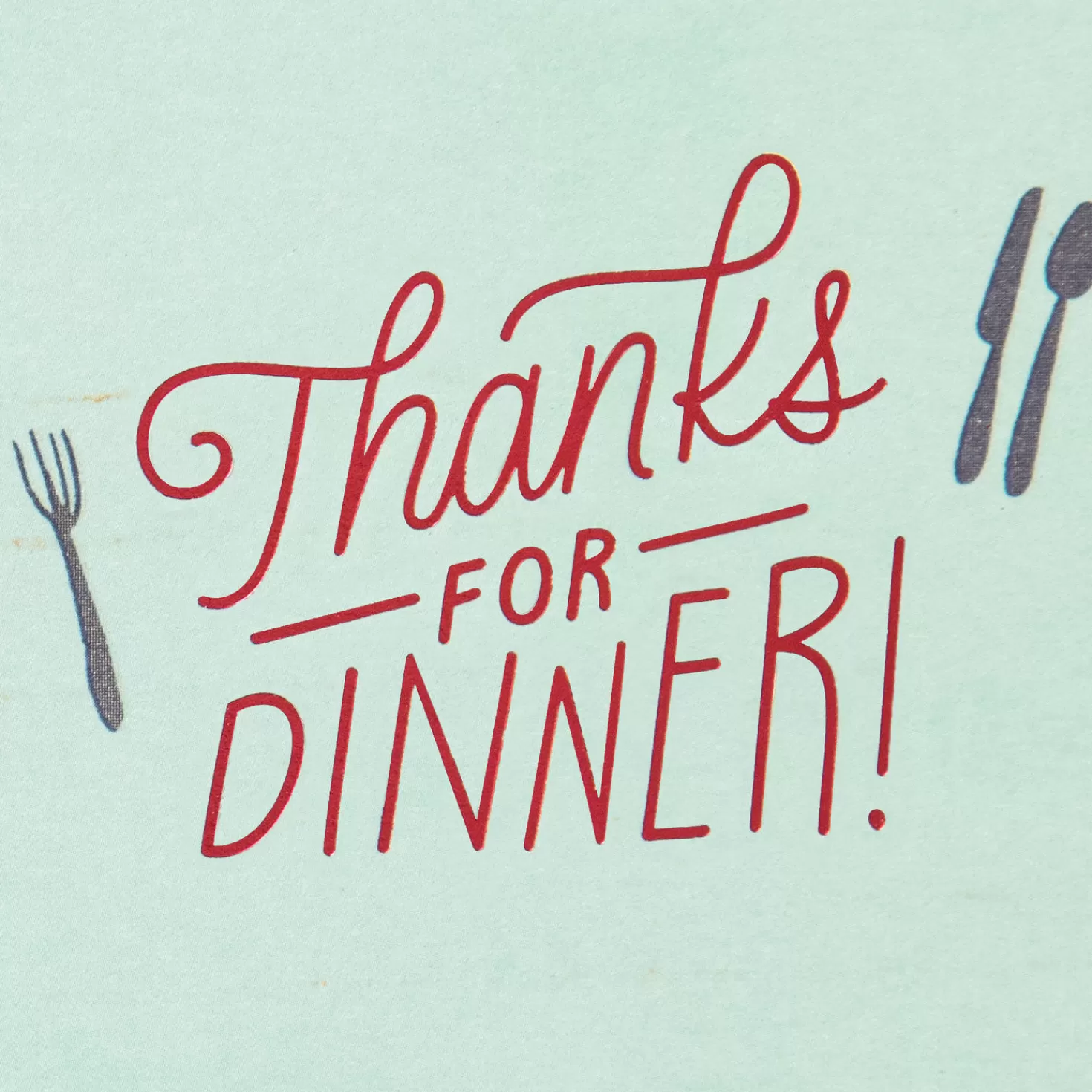 Shop Food And Laughter Thank-You Card For Dinner Thank You