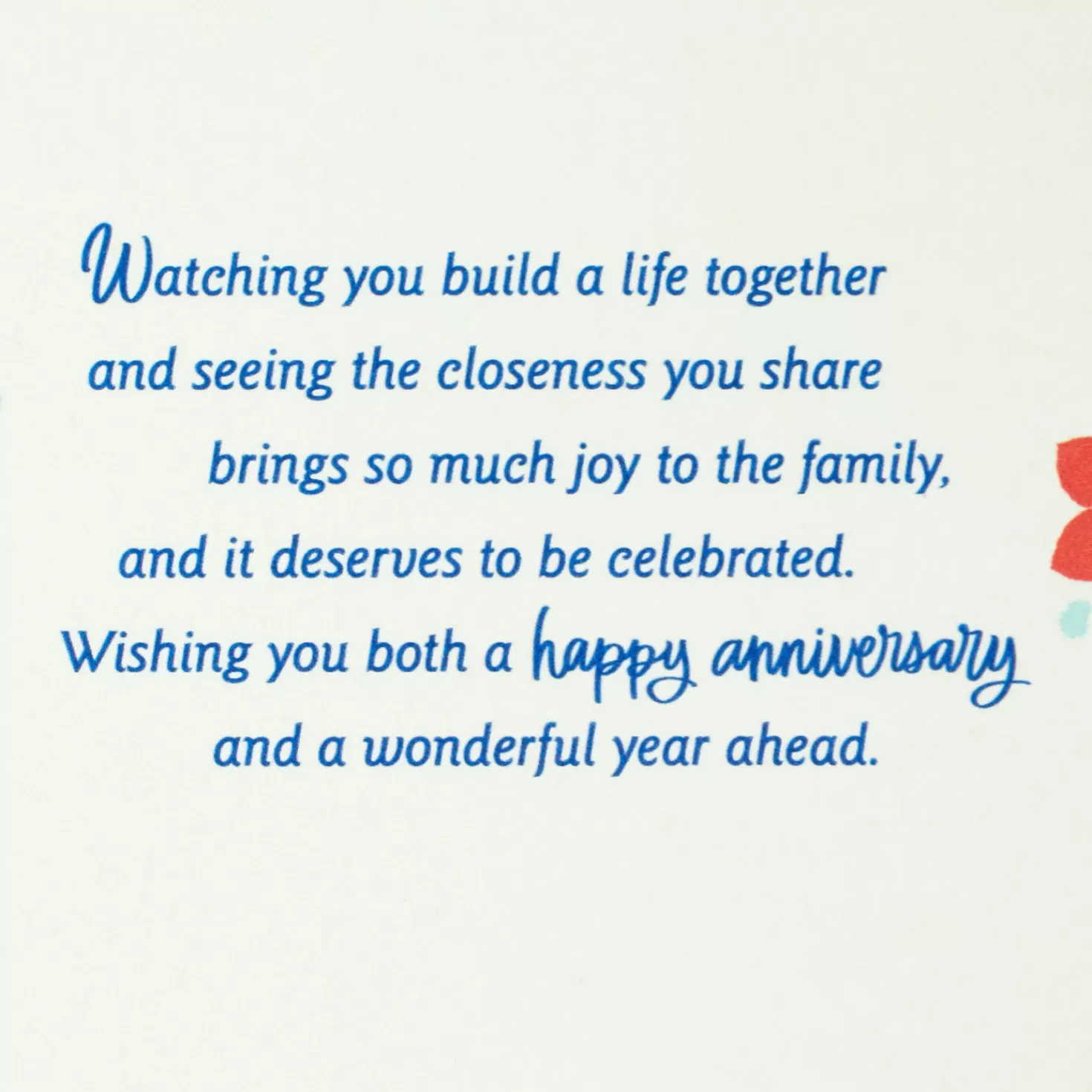 Anniversary>Hallmark For A Granddaughter And Her Love Floral Heart Anniversary Card