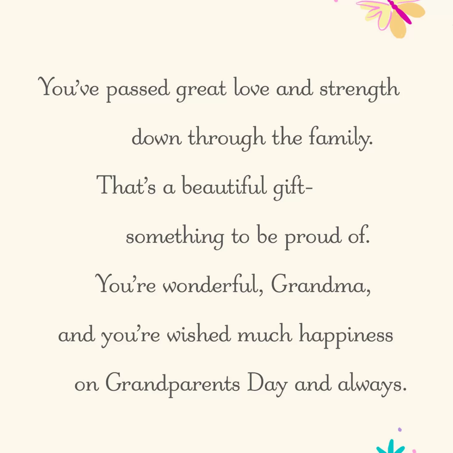 Grandparents Day (9/10)>Hallmark For A Wonderful Grandma Grandparents Day Card
