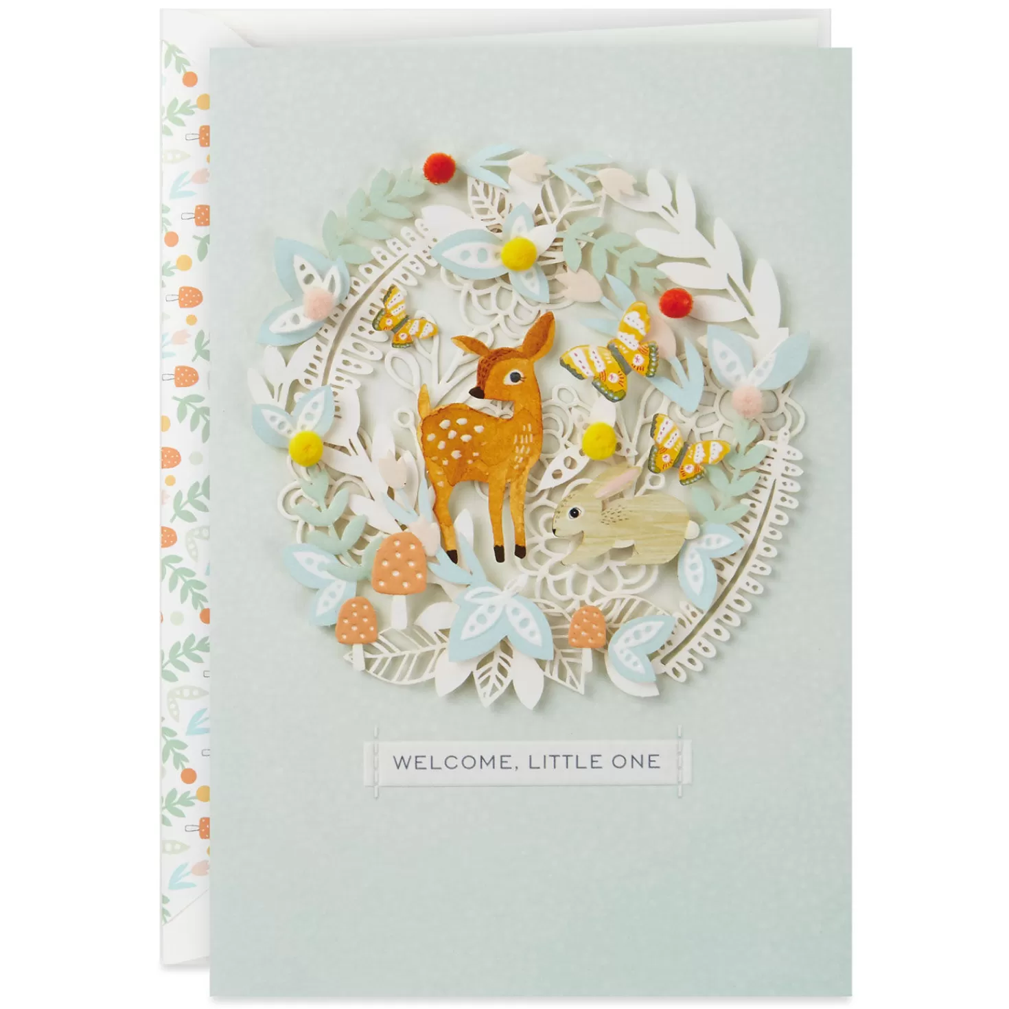 Cheap Forest Animals New Baby Card Baby