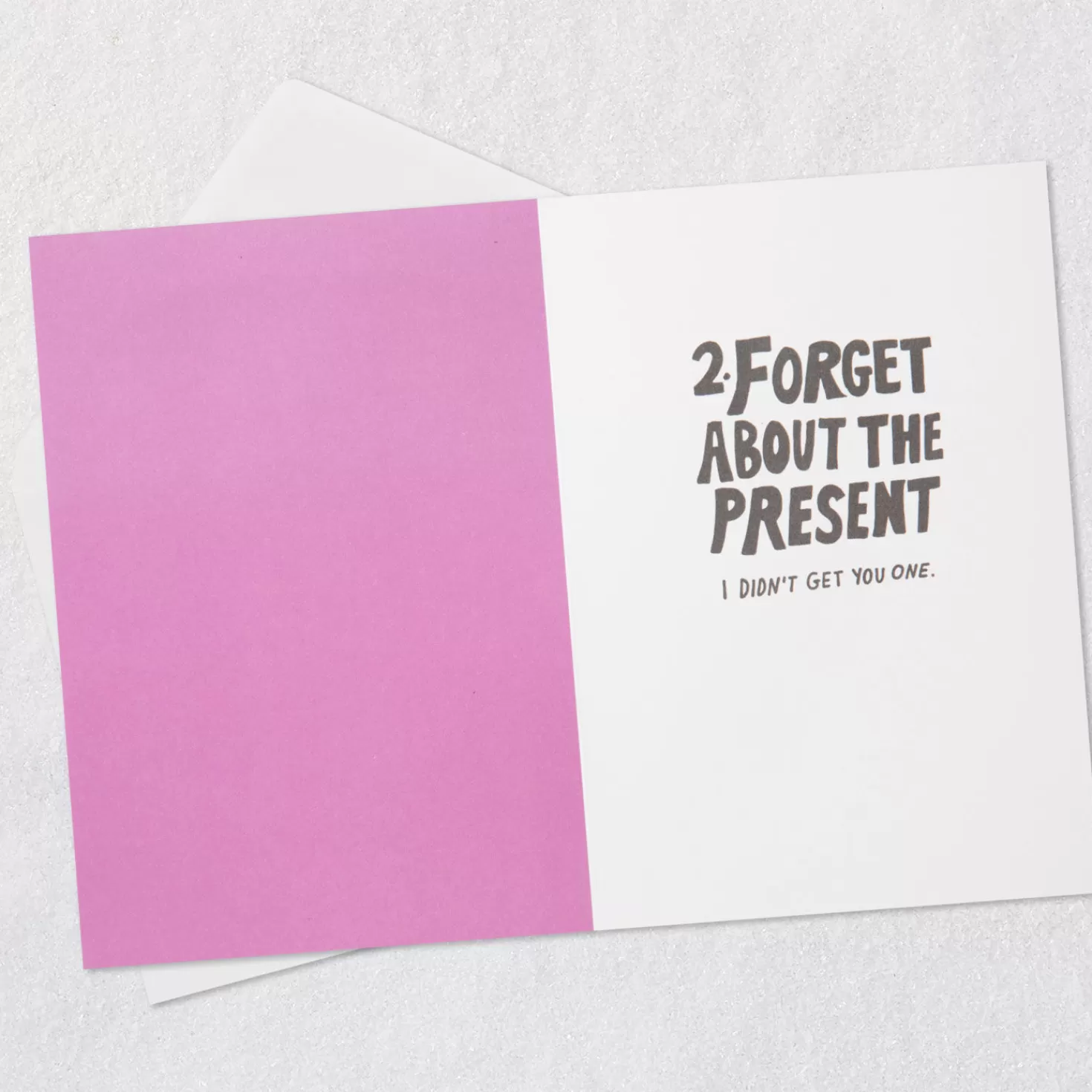 Birthday>Hallmark Forget About The Past And The Present Funny Birthday Card