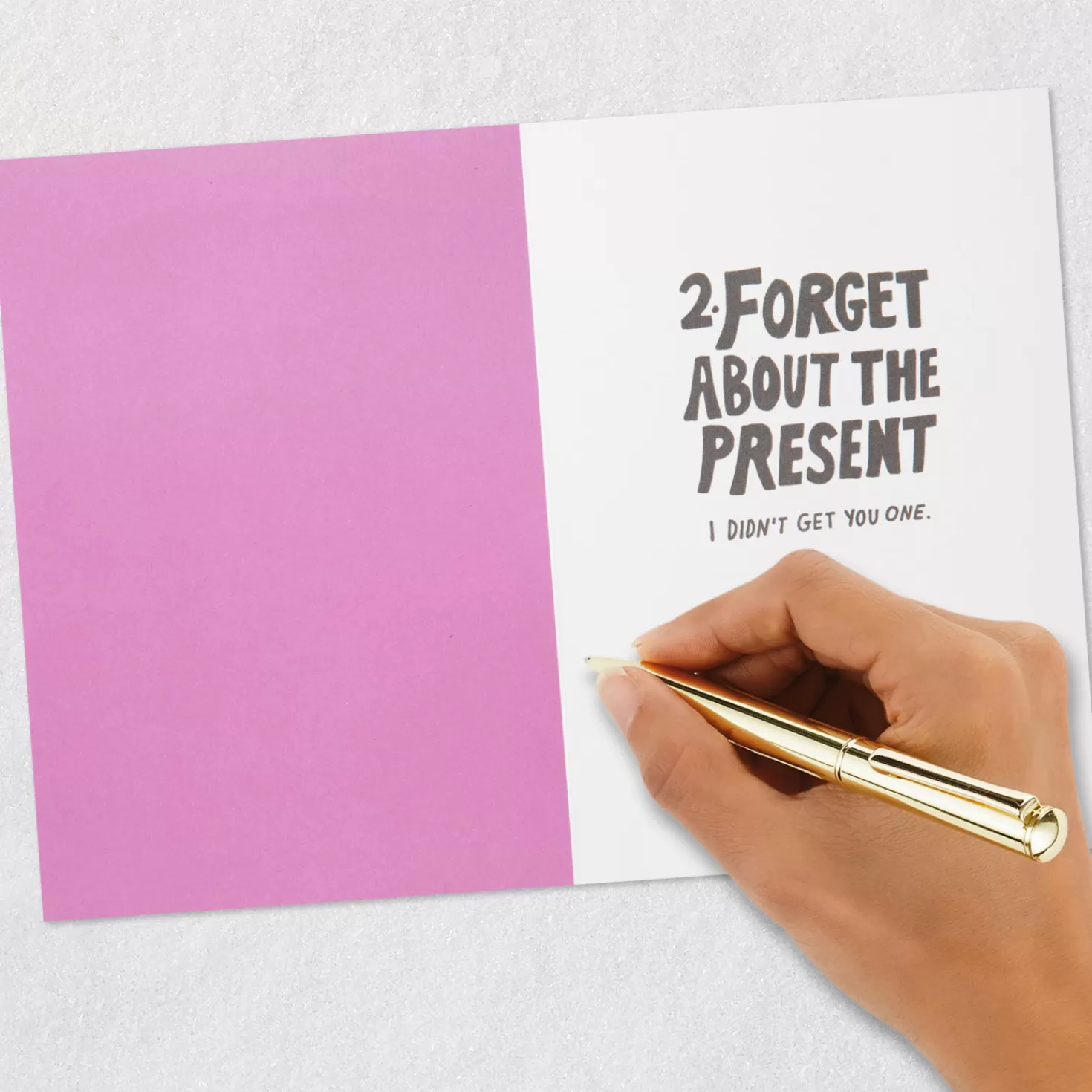 Birthday>Hallmark Forget About The Past And The Present Funny Birthday Card