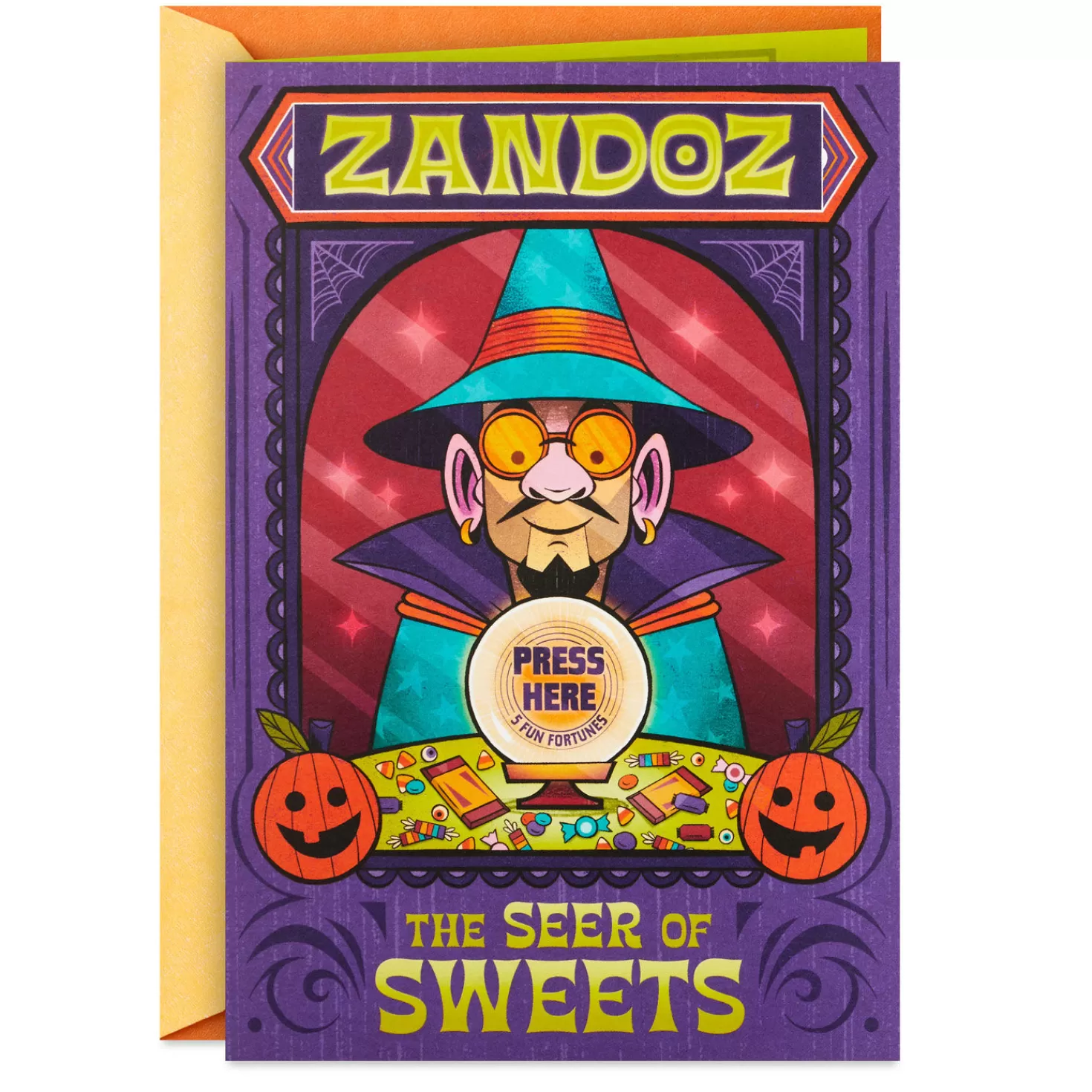 Halloween (10/31)>Hallmark Fortune Teller Halloween Card With Sound