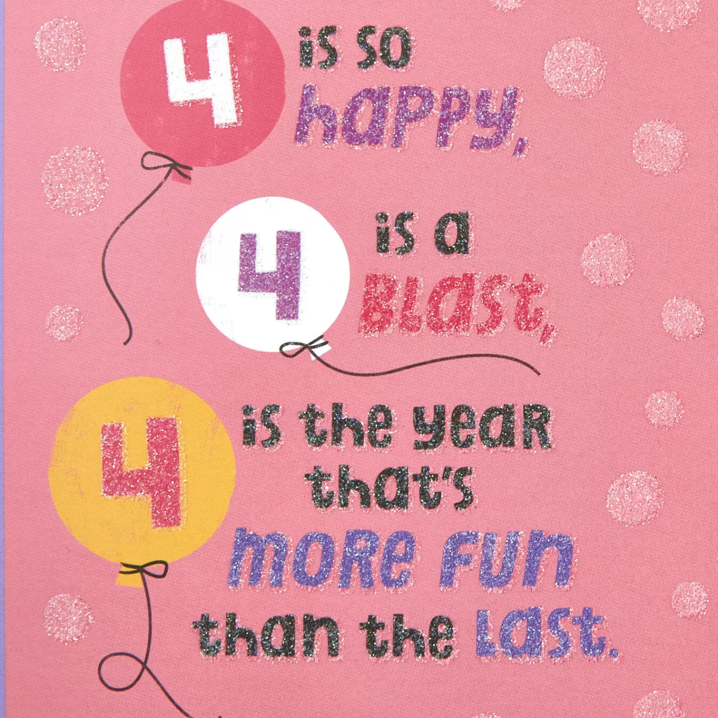 Birthday>Hallmark Four Is Fun 4Th Birthday Card With Stickers