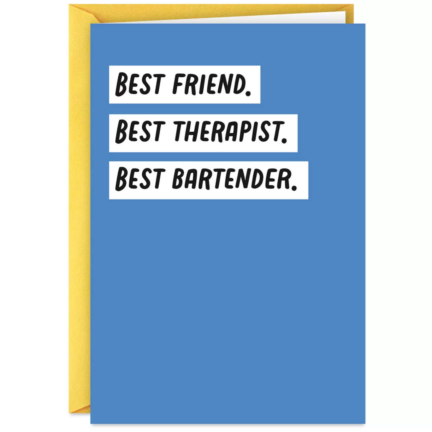 Birthday>Hallmark Friend, Therapist, Bartender Funny Card