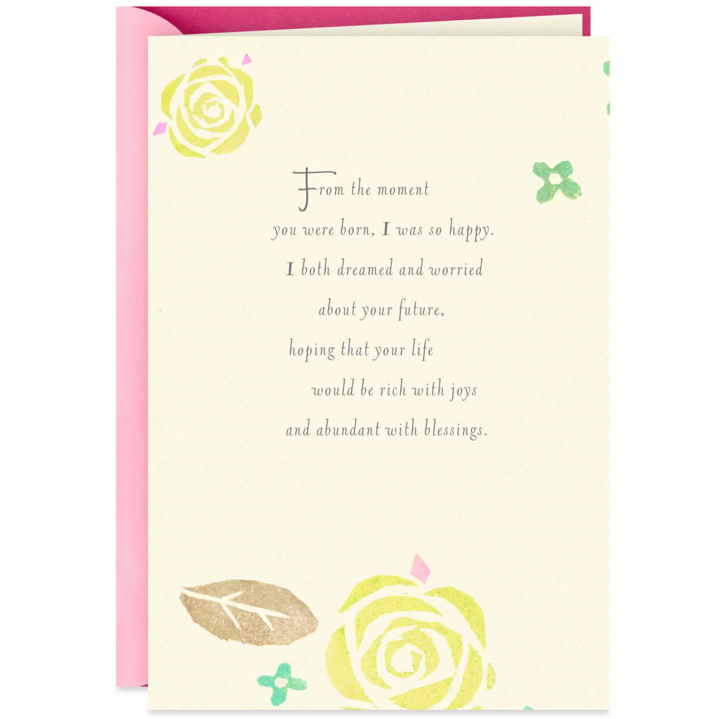 Birthday>Hallmark From The Moment You Were Born Birthday Card