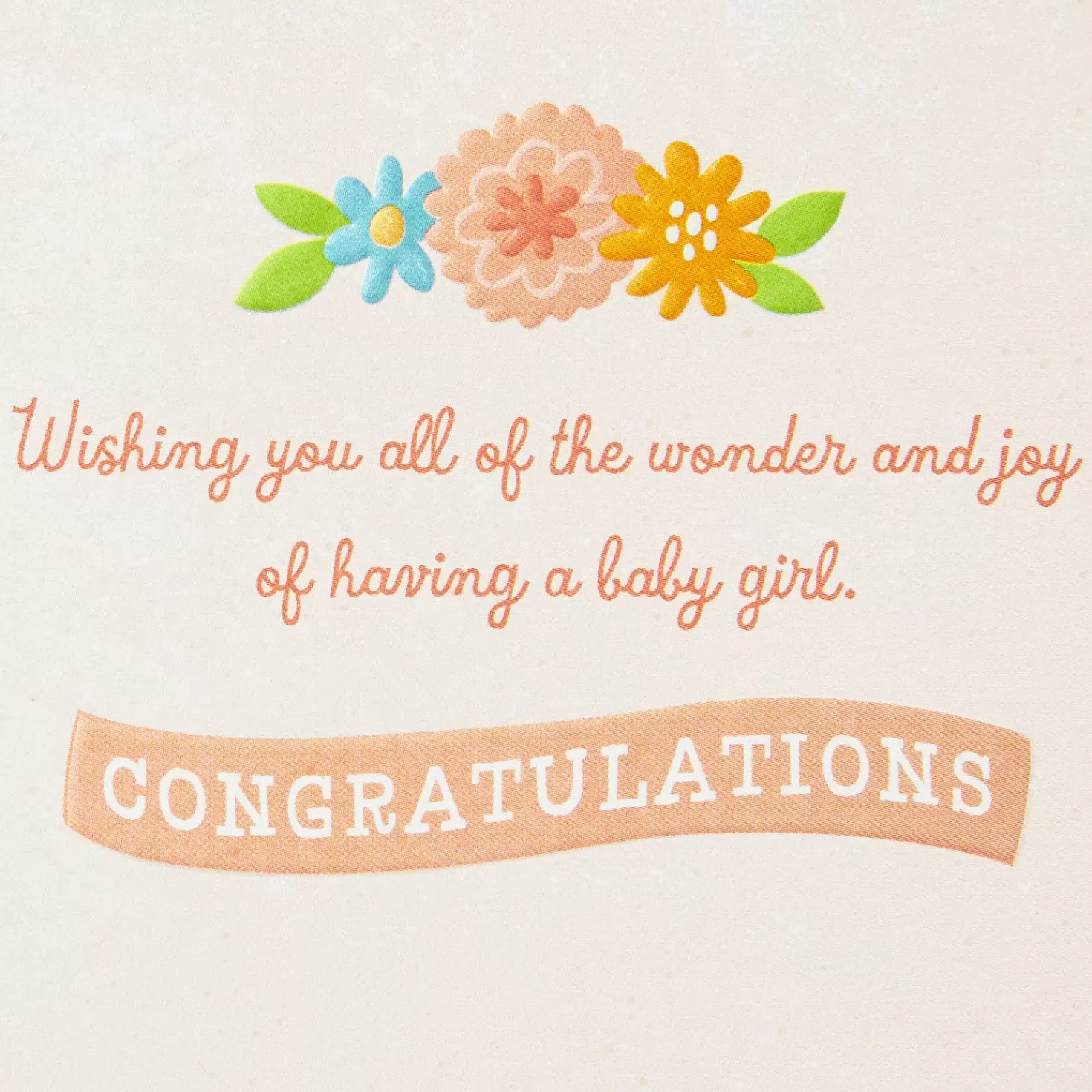 Baby>Hallmark Full Of Giggles New Baby Girl Card