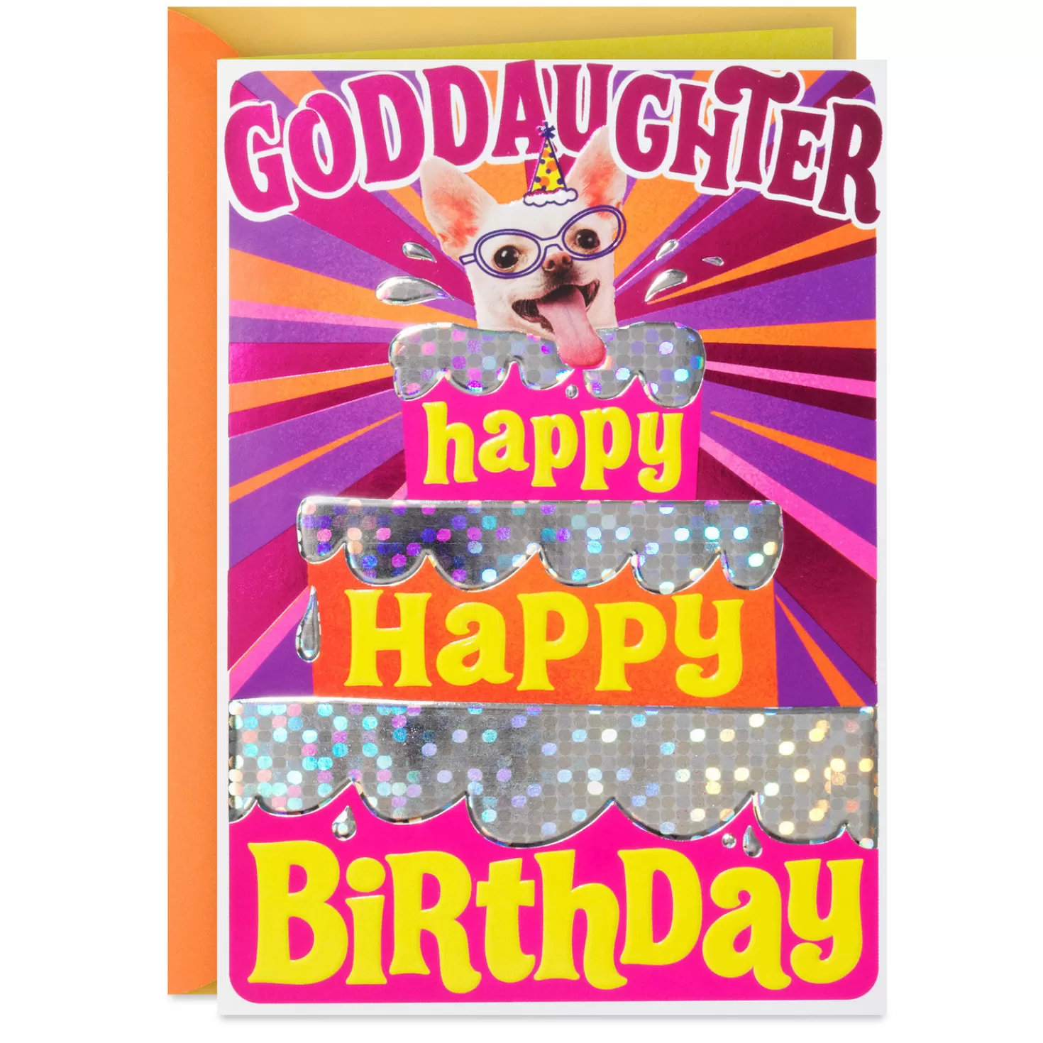 Birthday>Hallmark Fun And Sweet Birthday Card For Goddaughter