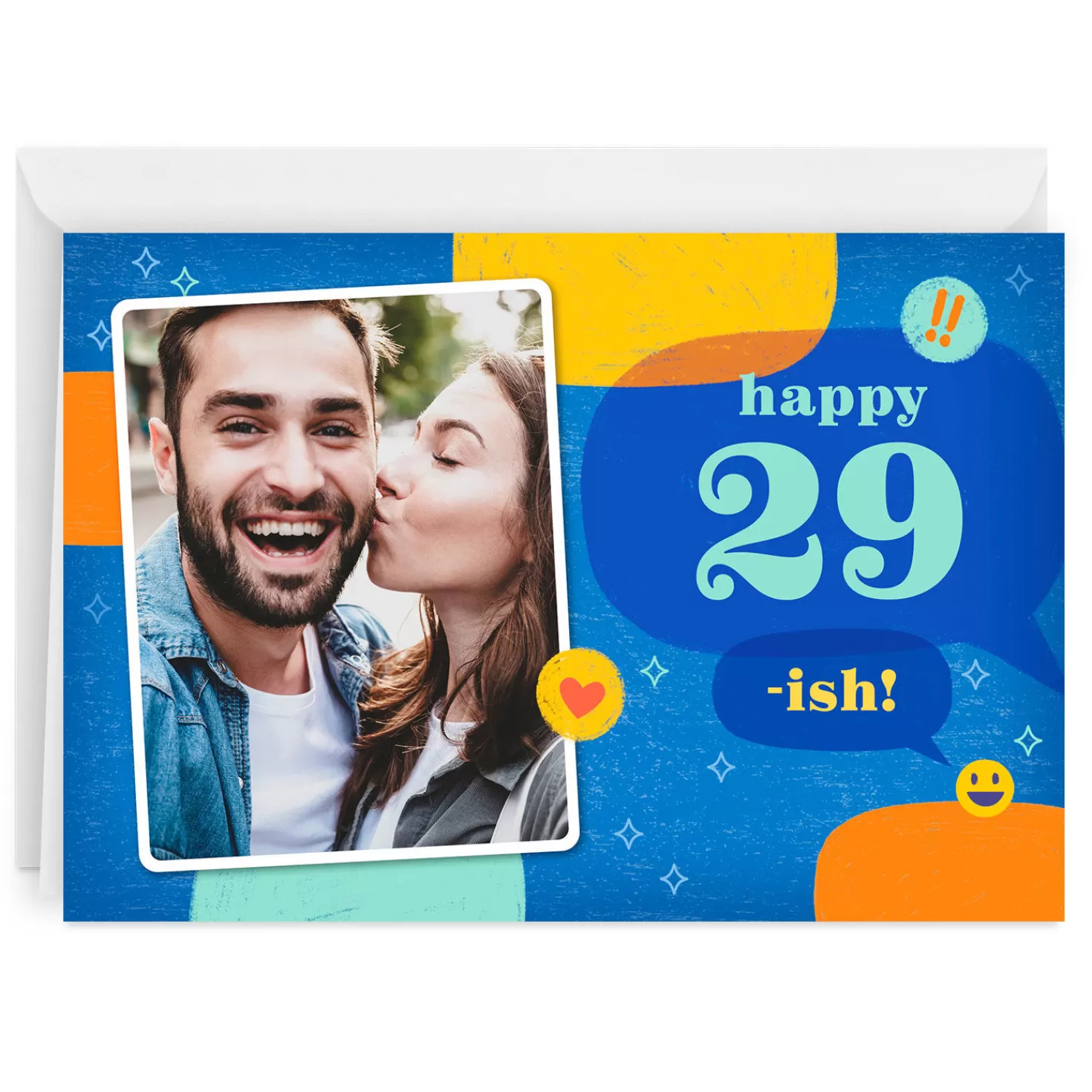 Birthday>Hallmark Fun Designs And Emojis Folded Birthday Photo Card