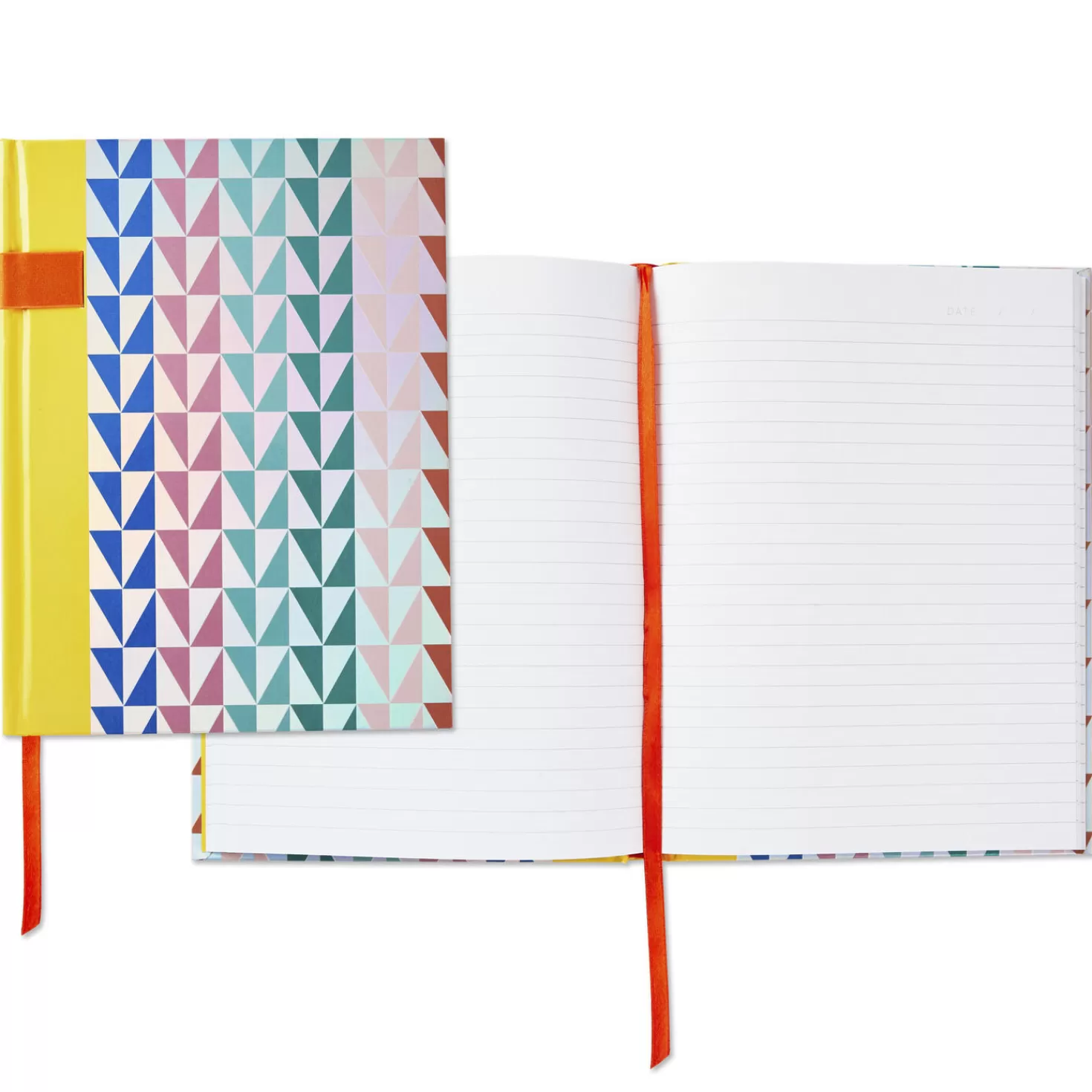Hot Geometric Triangles Hardback Notebook Back To School