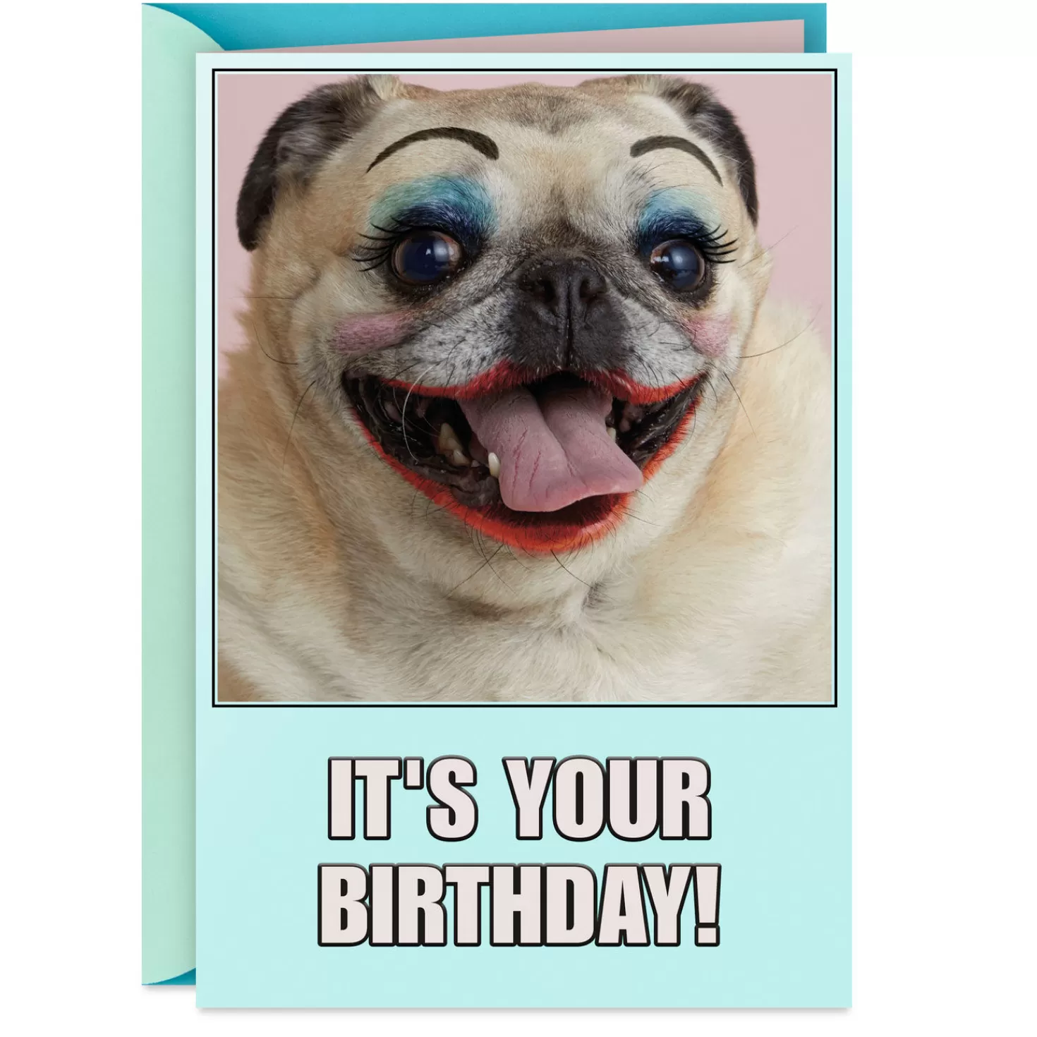 Birthday>Hallmark Get Your Party Face On Funny Birthday Card