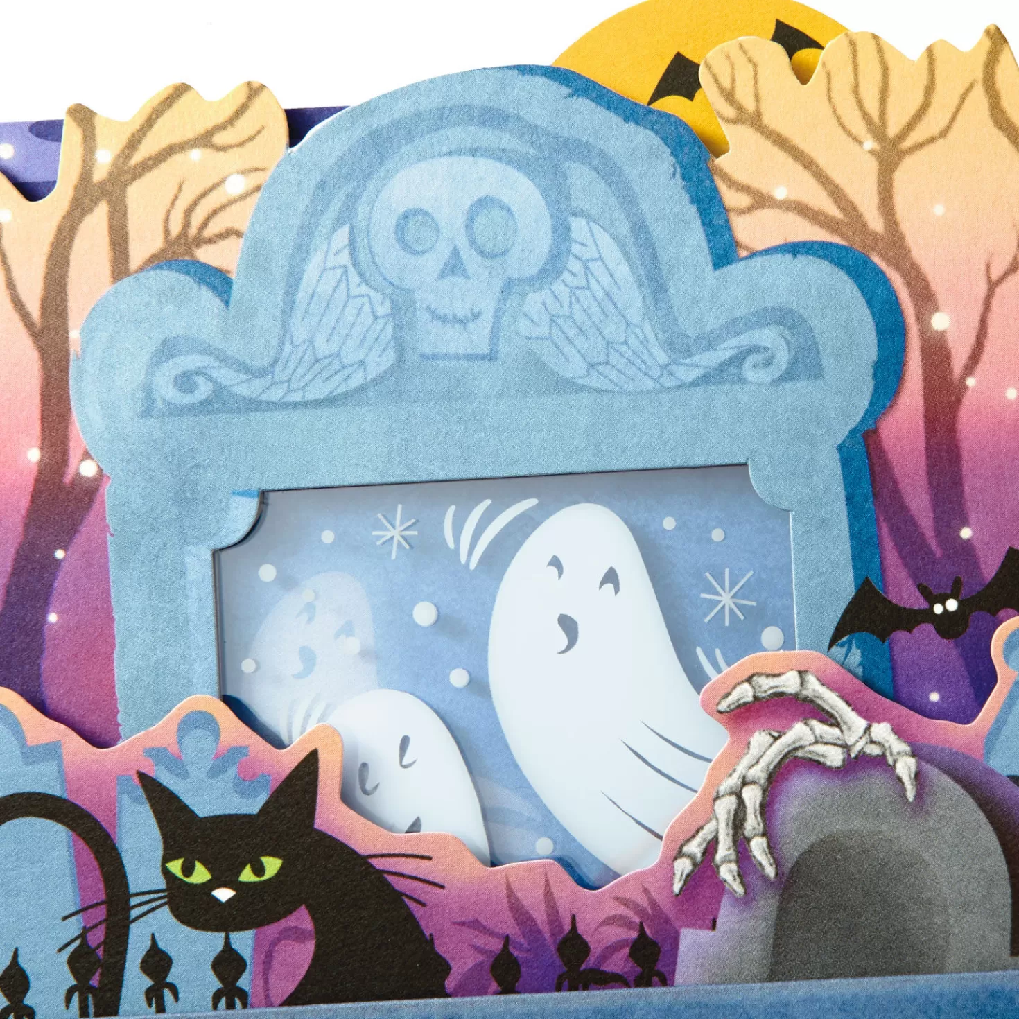 Halloween (10/31)>Hallmark Ghosts In The Graveyard Musical Pop-Up Halloween Card With Light