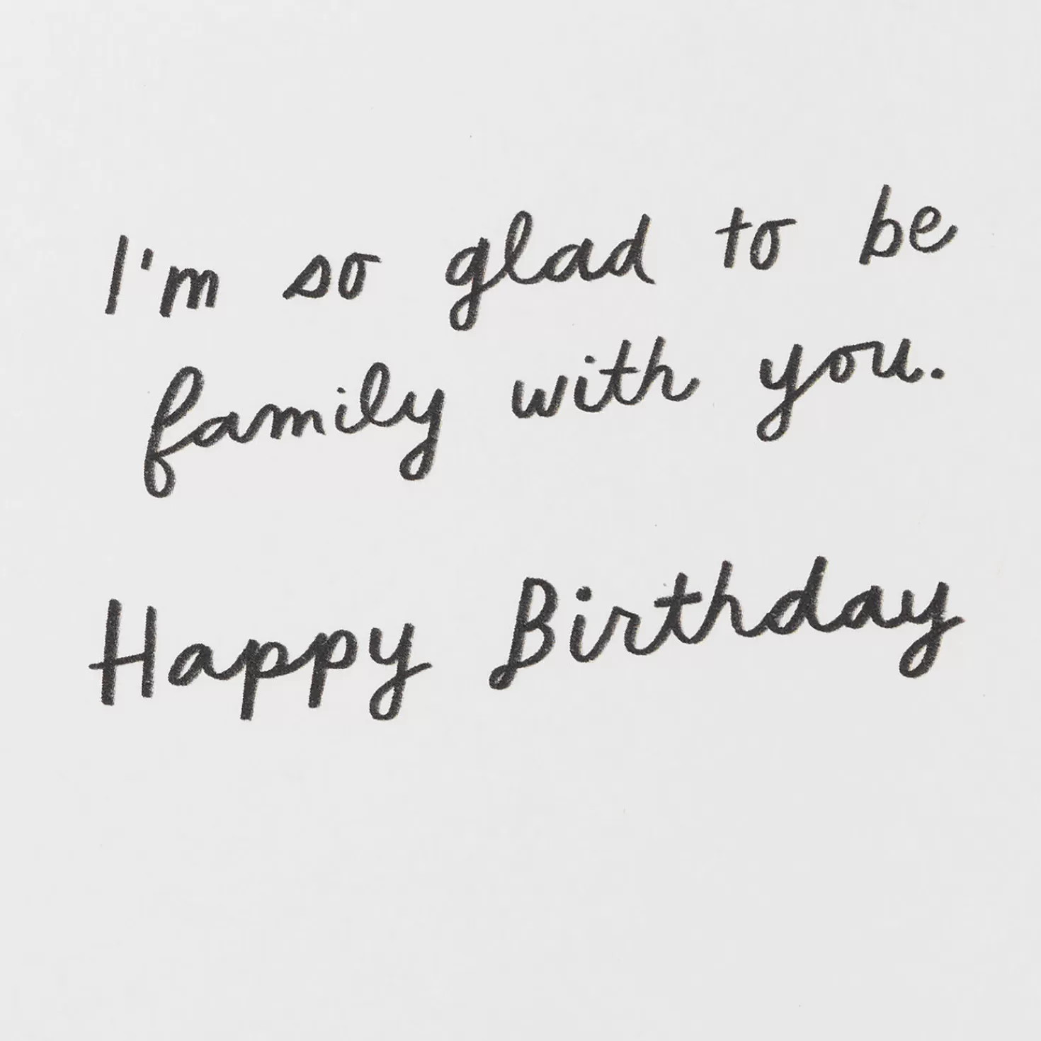 Birthday>Hallmark Glad To Be Family With You Birthday Card For Relative