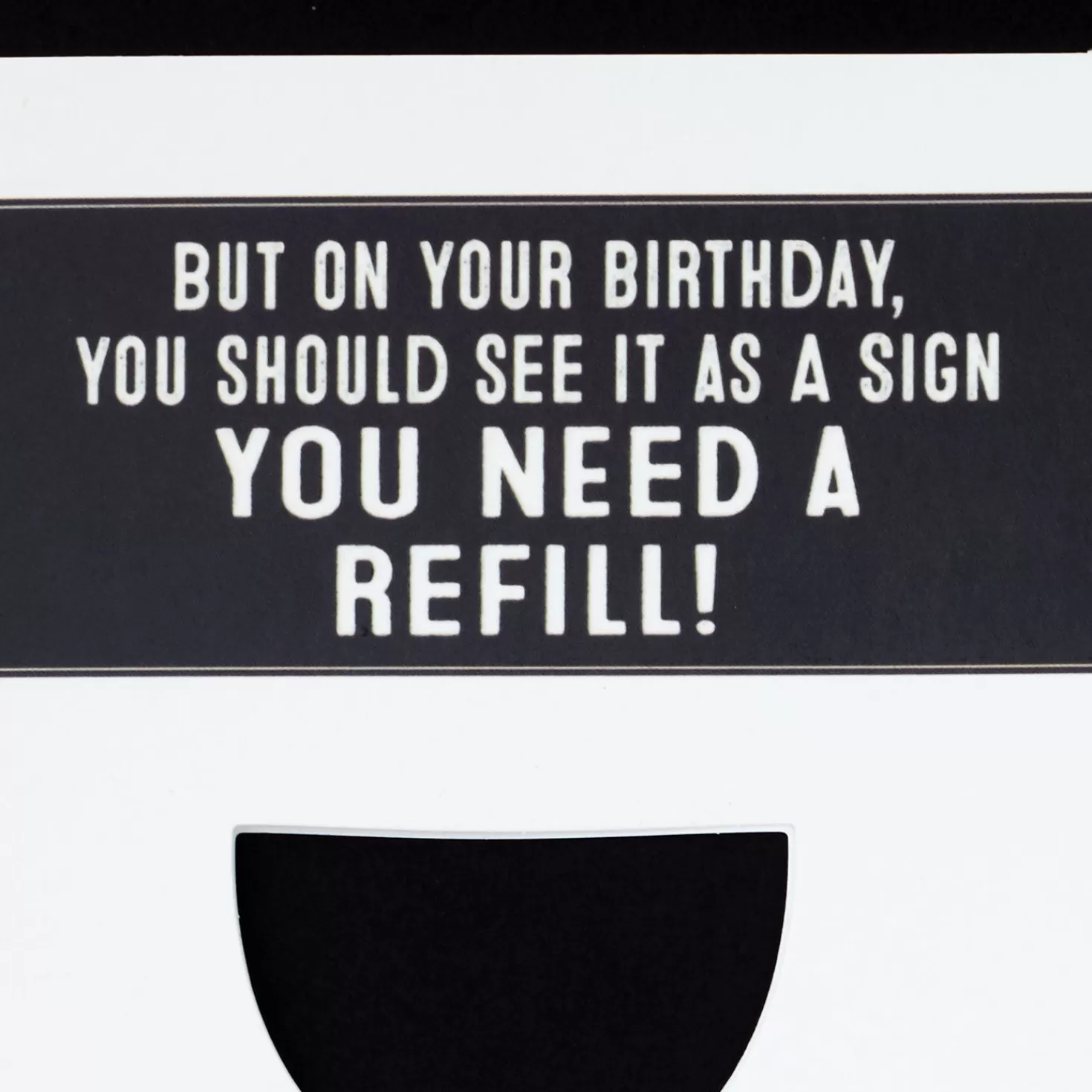 Birthday>Hallmark Glass Half-Full Of Wine Birthday Card