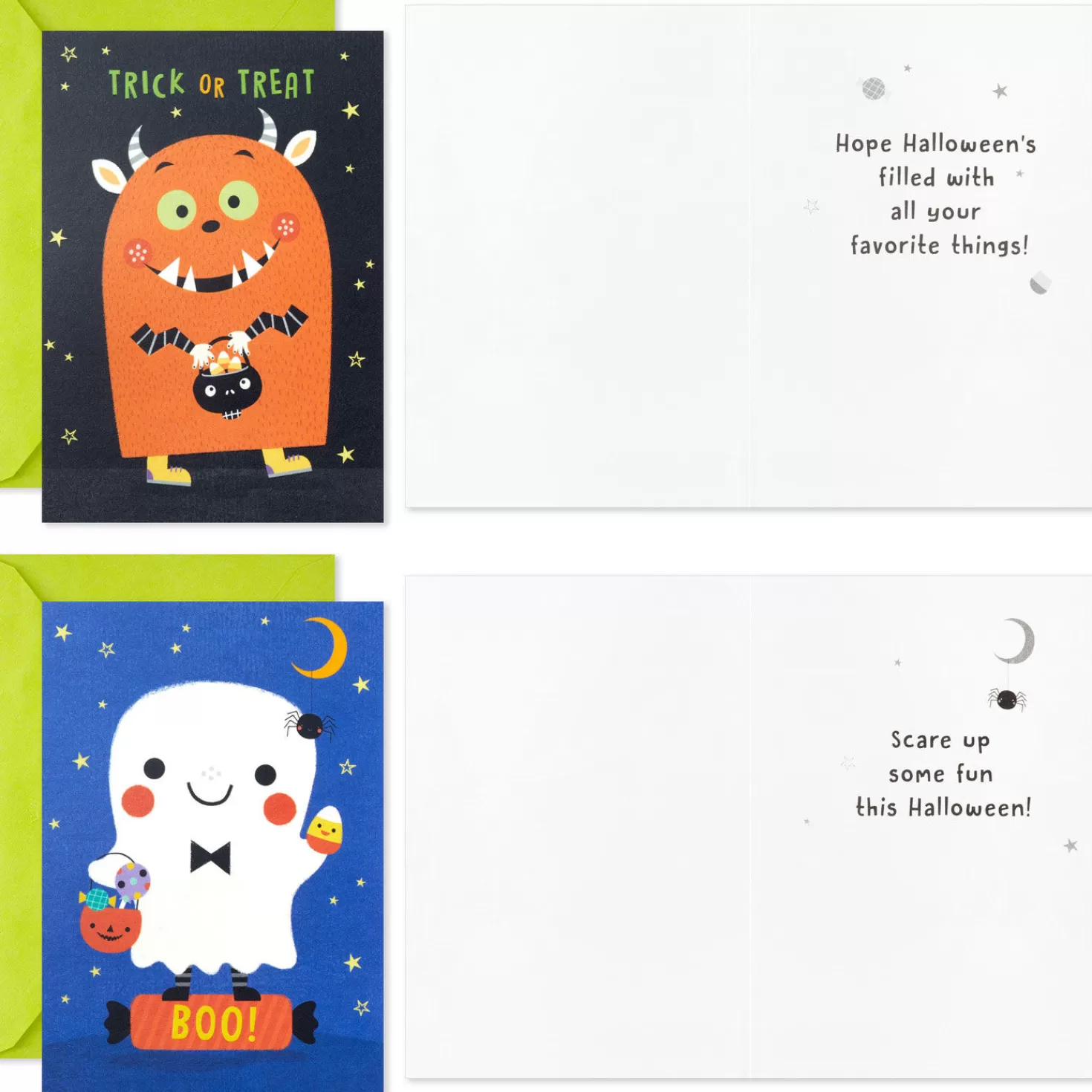 Halloween (10/31)>Hallmark Glow In The Dark Boxed Halloween Cards Assortment, Pack Of 16