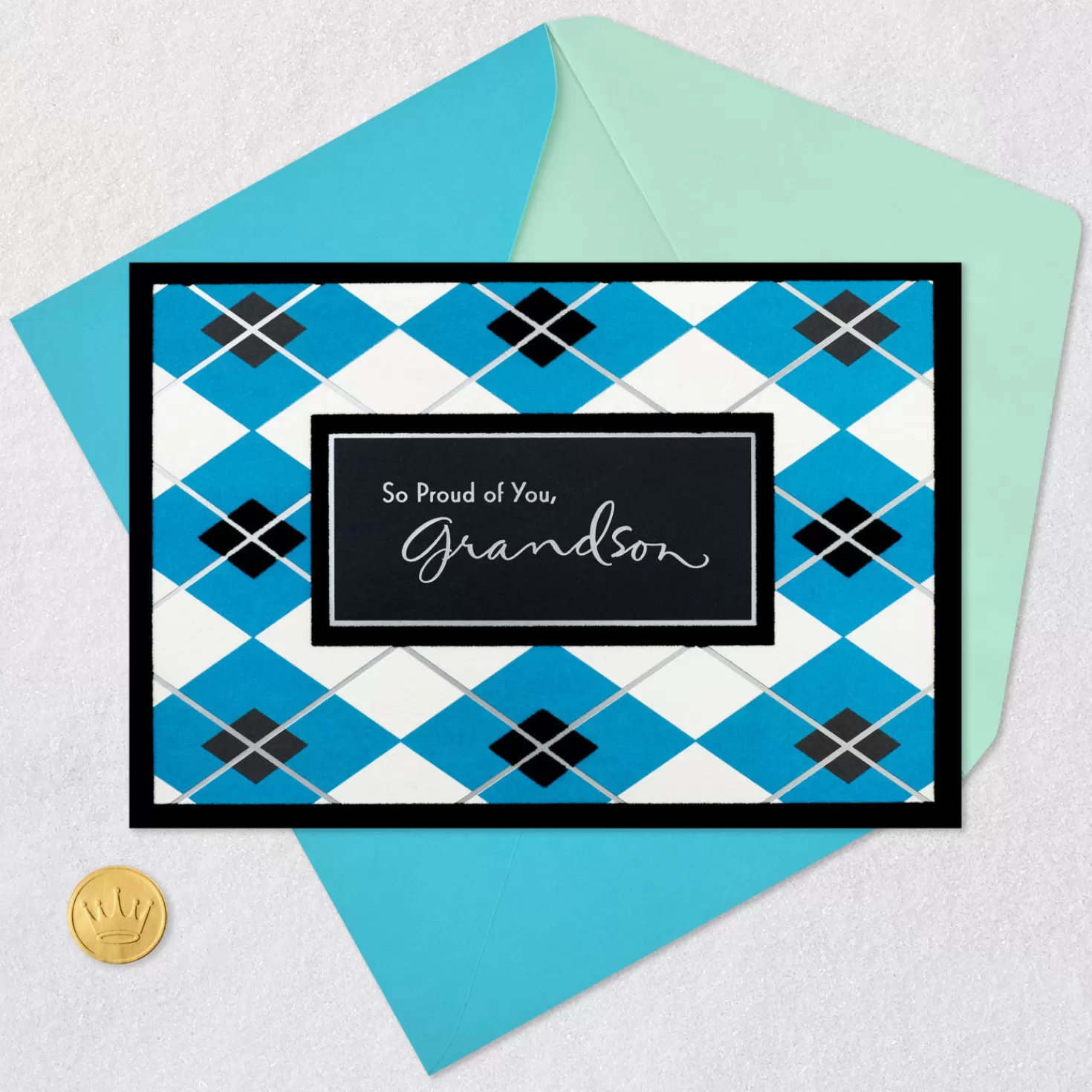 New Go Out Into The World Graduation Card For Grandson Graduation