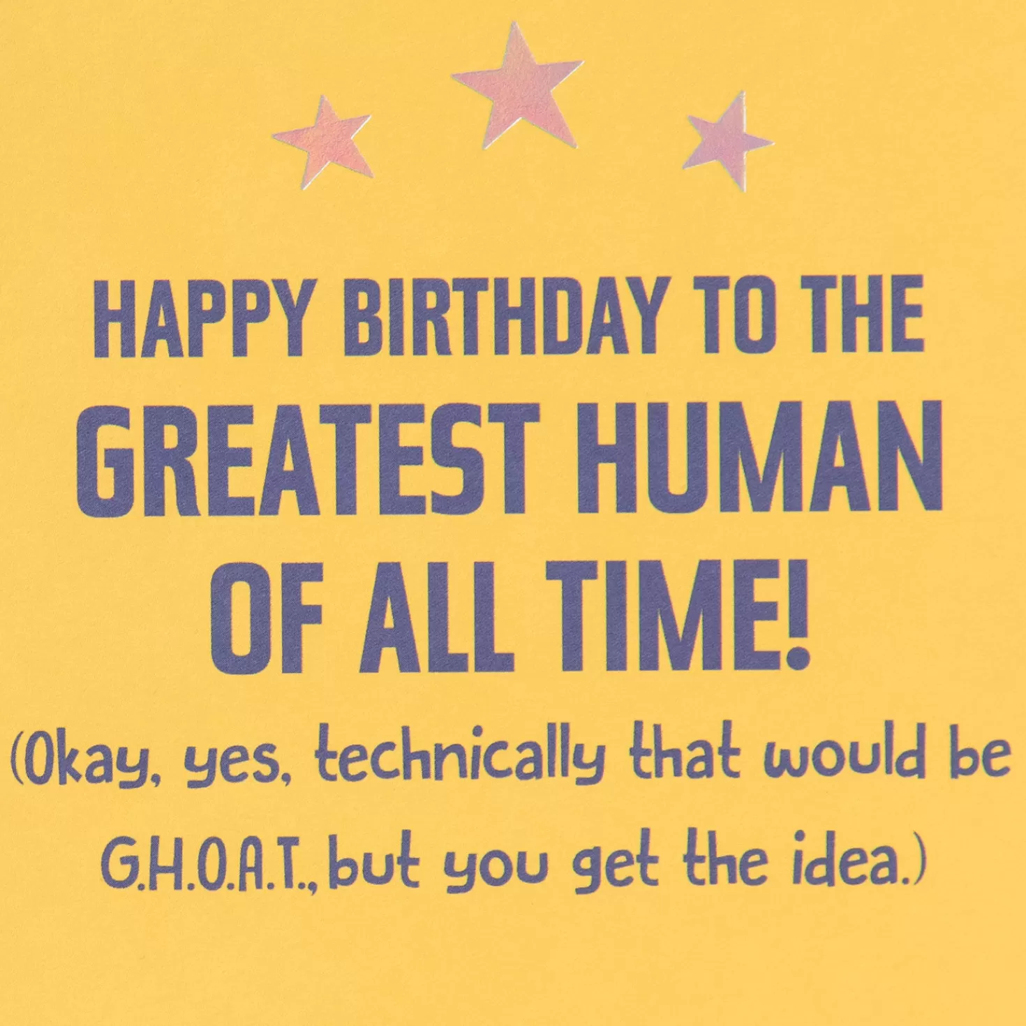 Birthday>Hallmark G.O.A.T. Funny Birthday Card