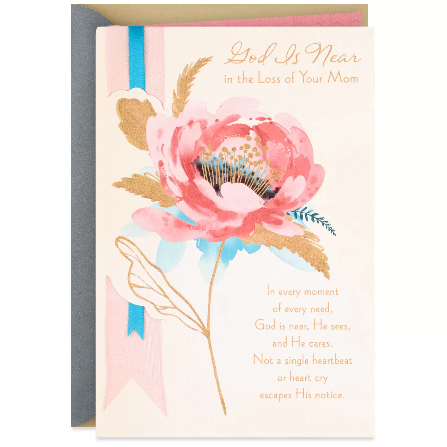 Hot God Is Near Religious Sympathy Card For Loss Of Mom Sympathy