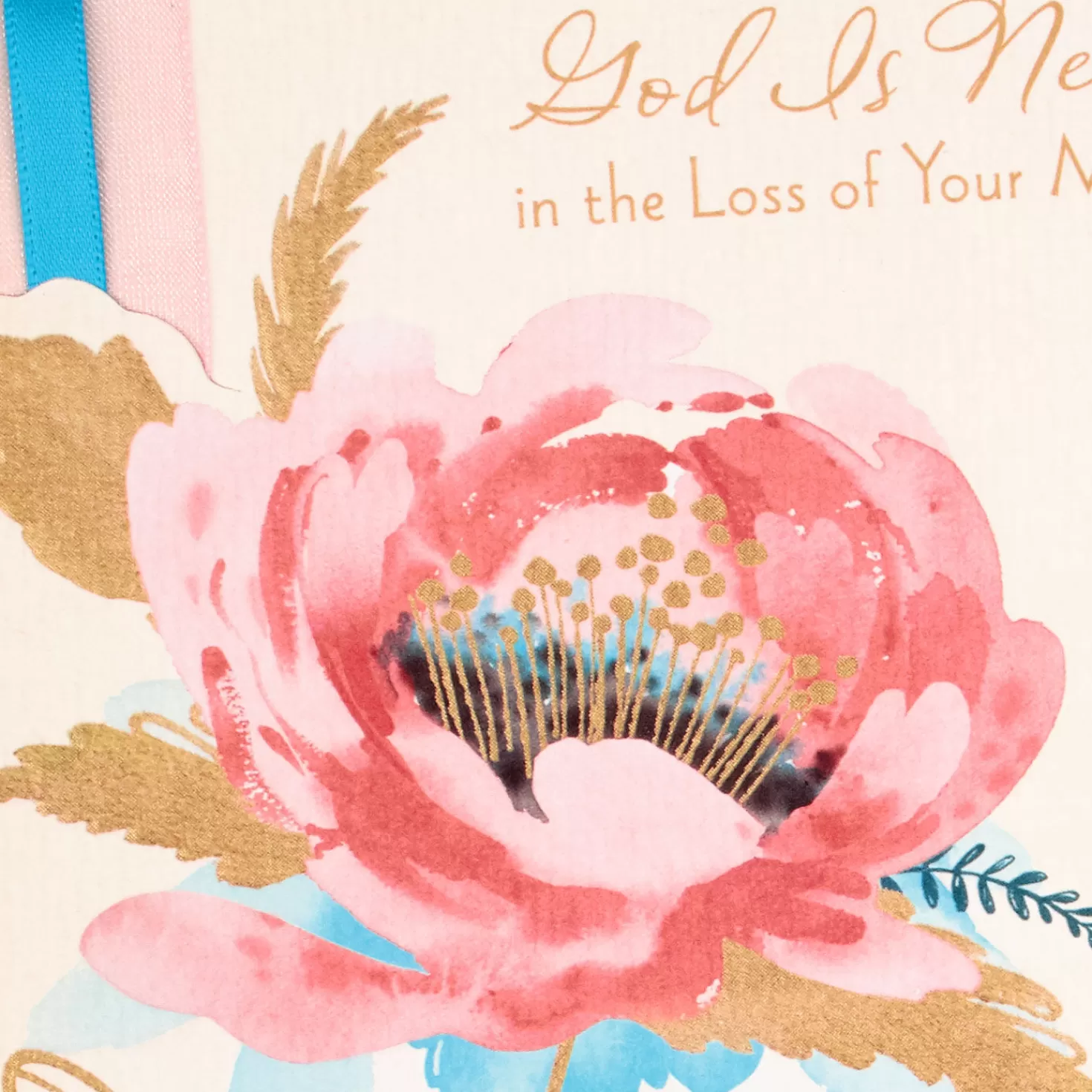 Hot God Is Near Religious Sympathy Card For Loss Of Mom Sympathy