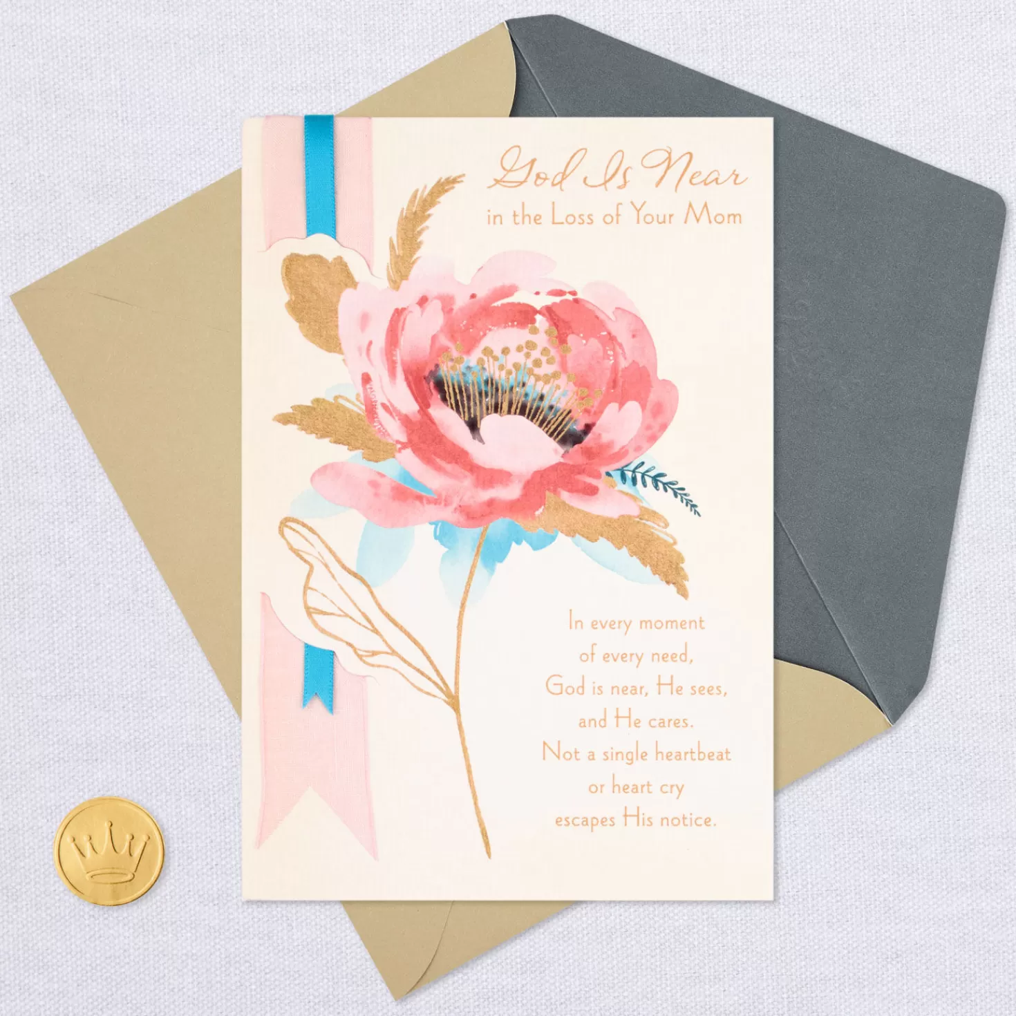Hot God Is Near Religious Sympathy Card For Loss Of Mom Sympathy