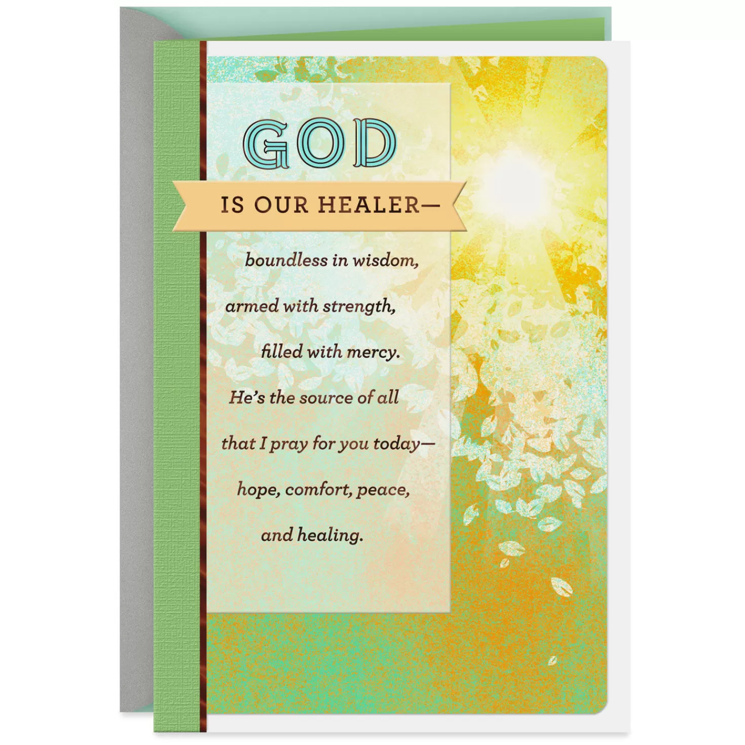 Discount God Is Our Healer Religious Get Well Card Get Well