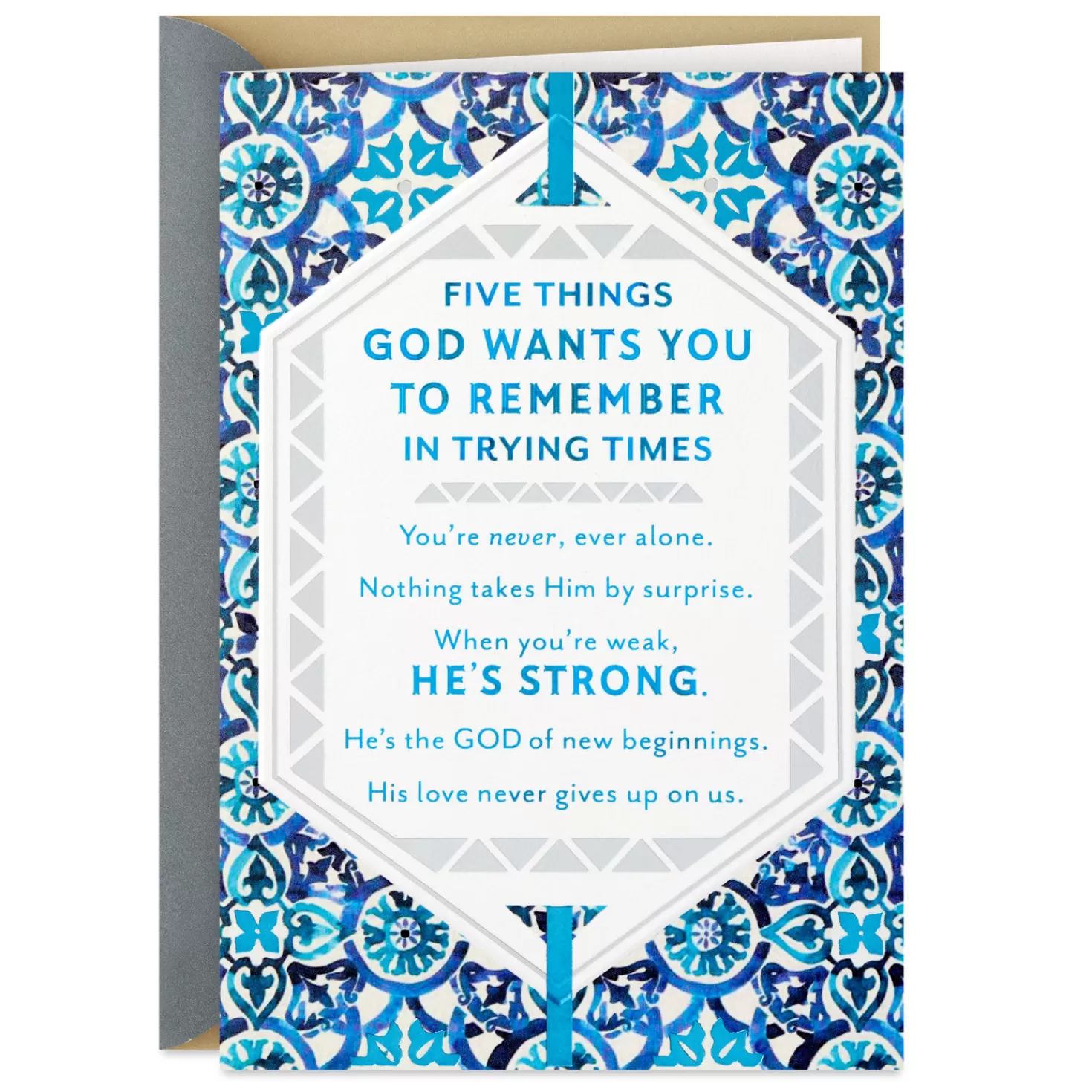 Best God Is Your Strength Religious Encouragement Card Encouragement