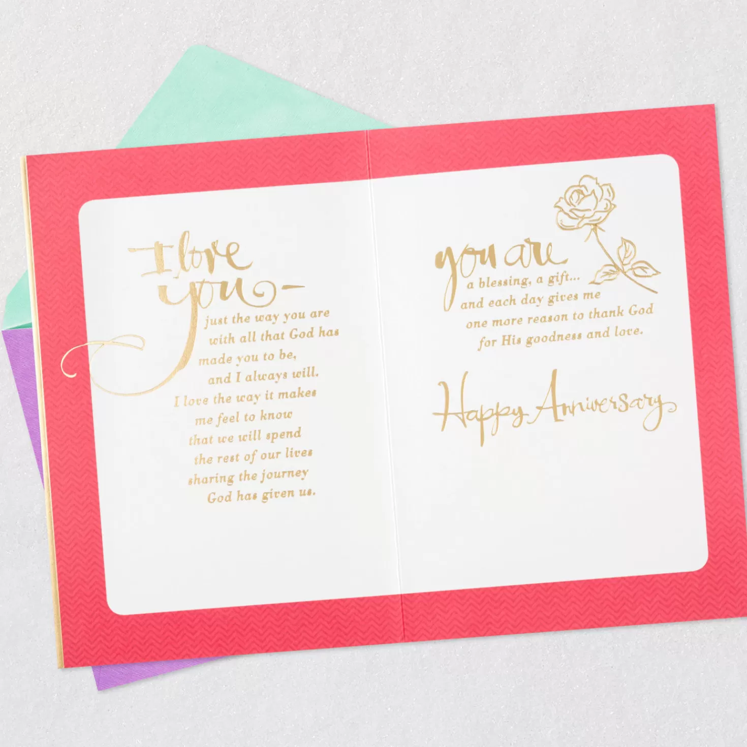 Anniversary>Hallmark God Made You A Woman Of Grace Anniversary Card For Wife