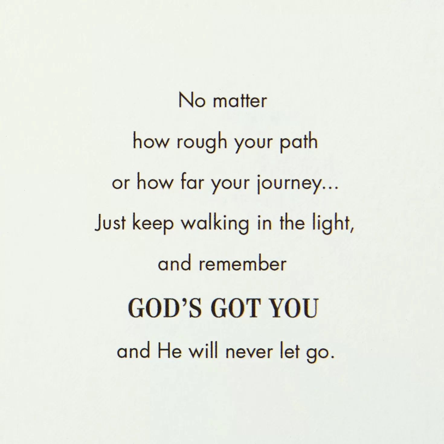 Cheap God's Got You Religious Encouragement Card With Bookmark Get Well