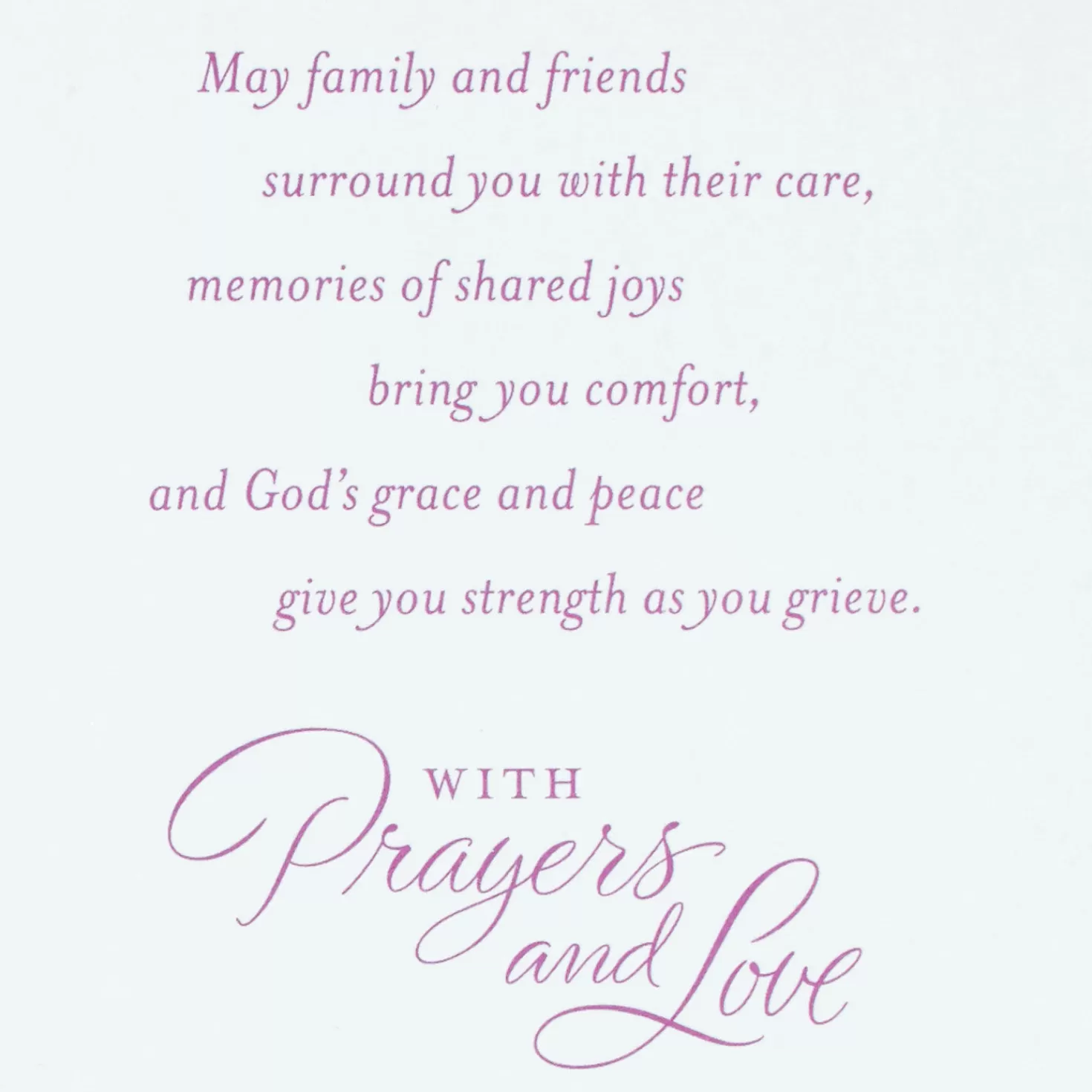 Shop God's Grace For You Sympathy Card For Loss Of Wife Sympathy