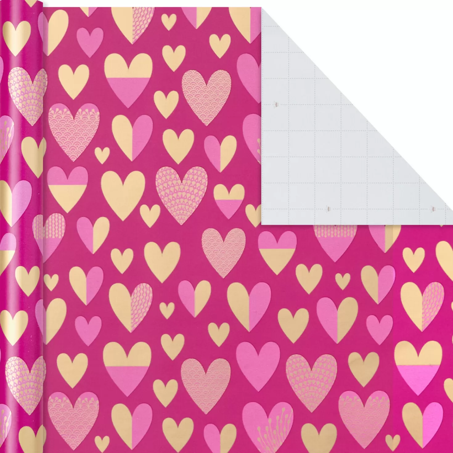 Birthday>Hallmark Gold And Jewel Tones 3-Pack Wrapping Paper, 105 Sq. Ft. Total