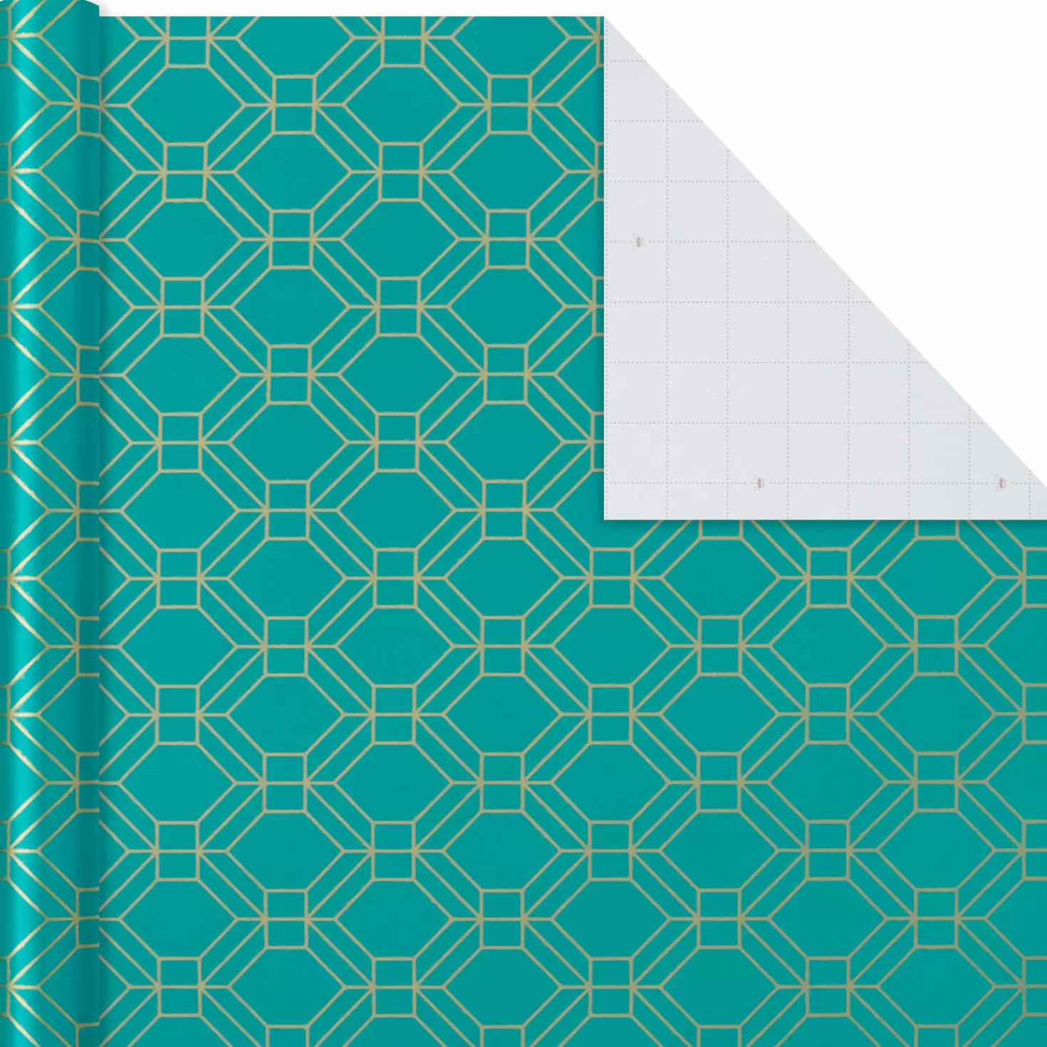 Birthday>Hallmark Gold And Jewel Tones 3-Pack Wrapping Paper, 105 Sq. Ft. Total