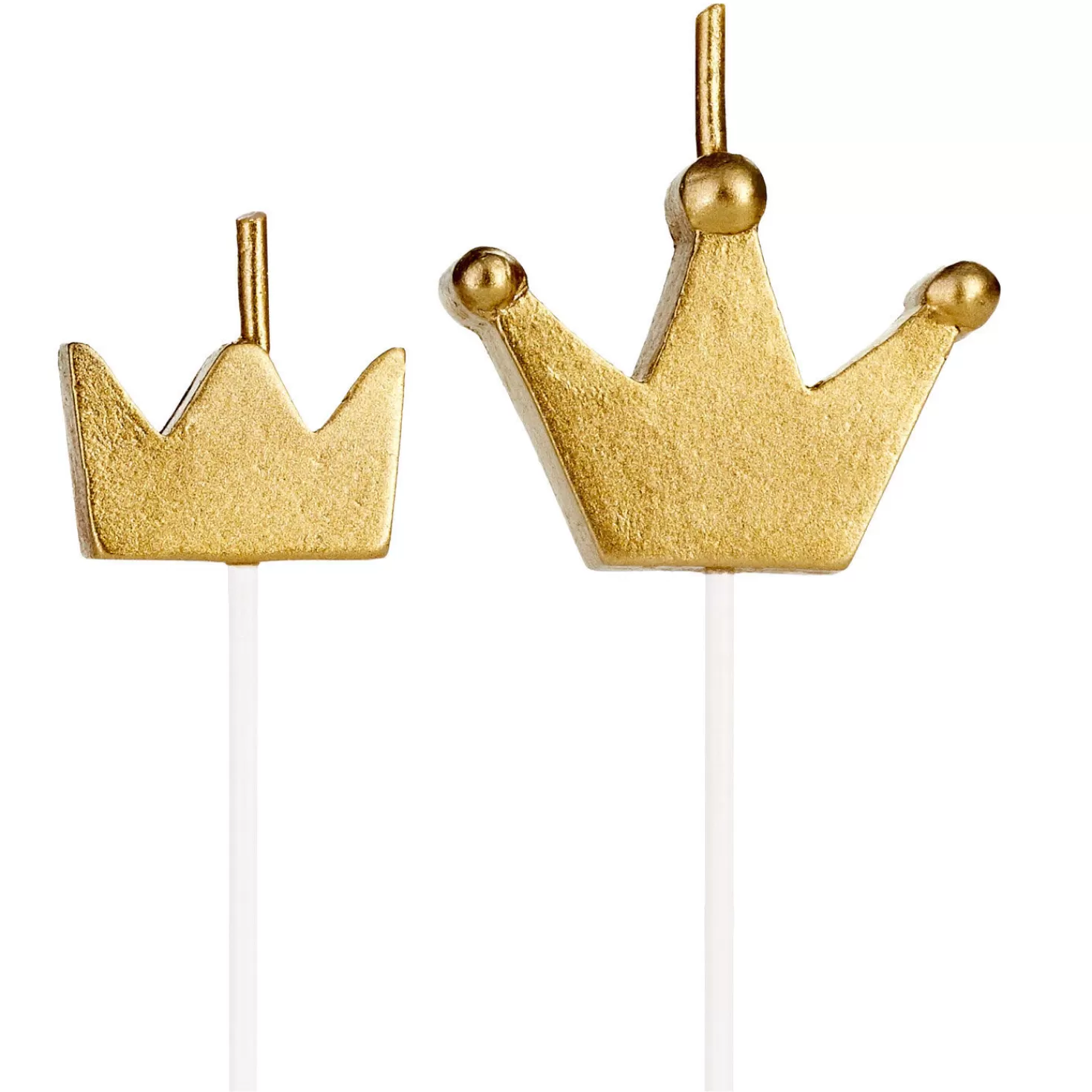 Birthday>Hallmark Gold Crown Birthday Candles, Set Of 6