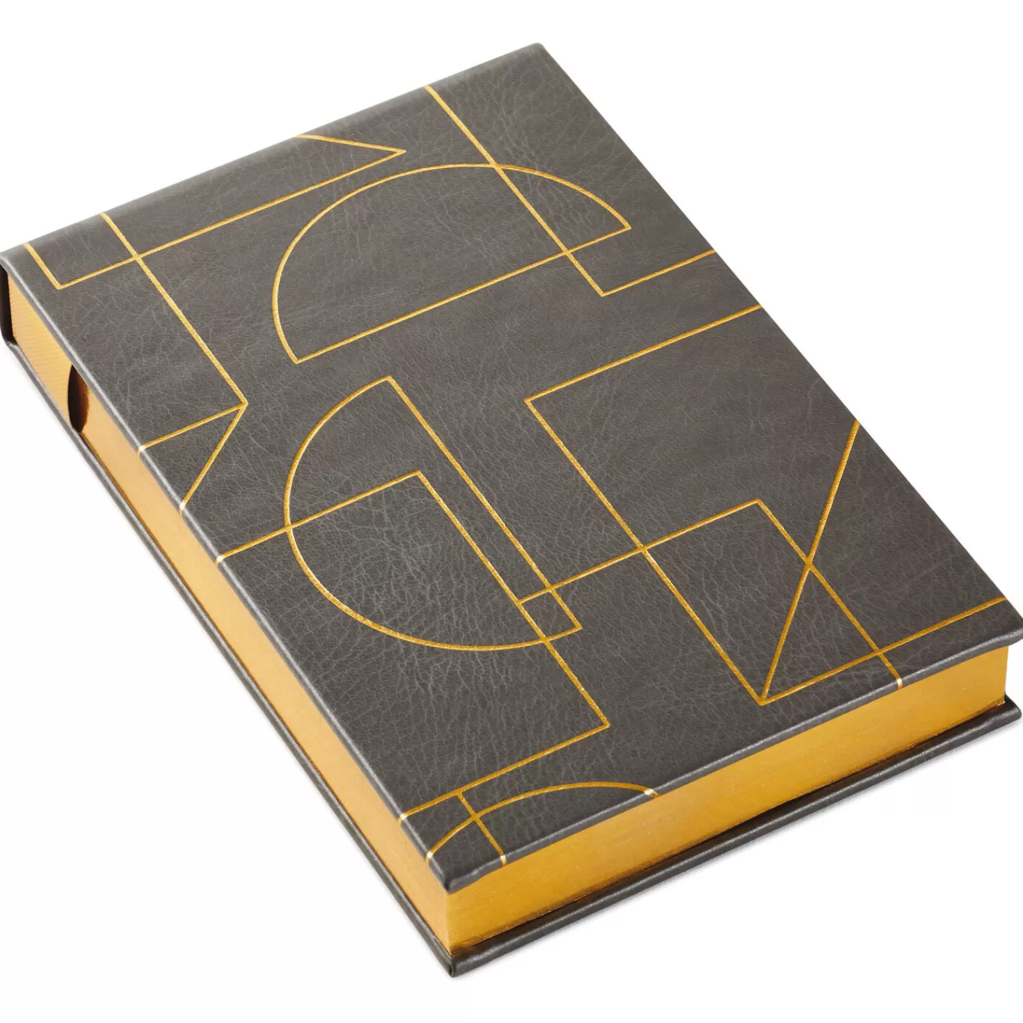 Best Gold Geometric Faux Leather Small List Pad Thank You