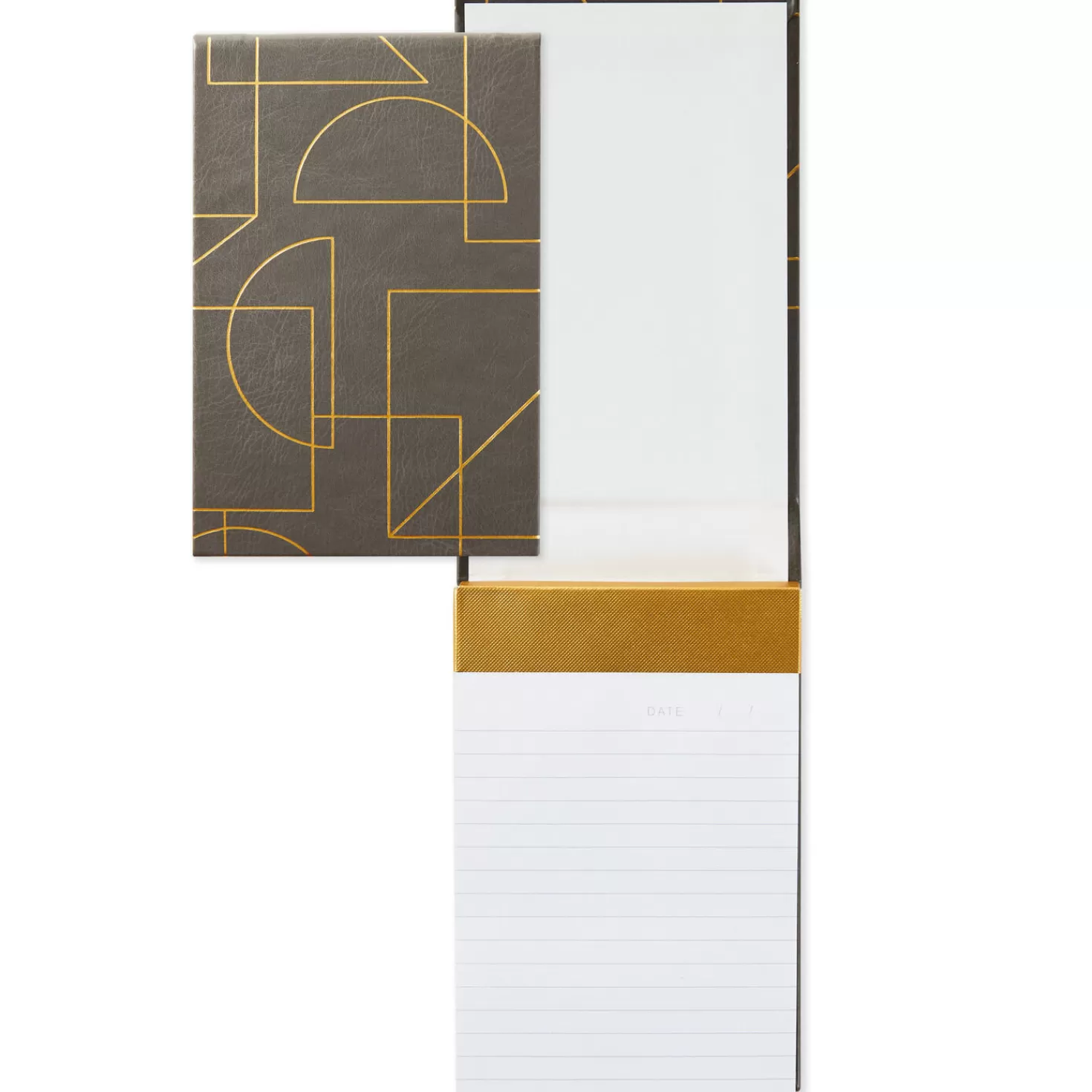 Best Gold Geometric Faux Leather Small List Pad Thank You
