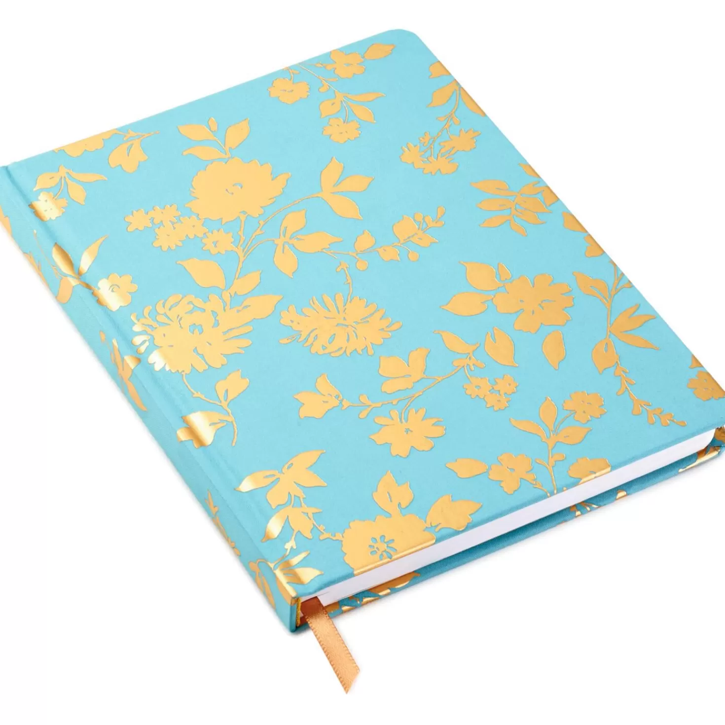 Shop Gold Toile On Aqua Hardback Notebook Back To School