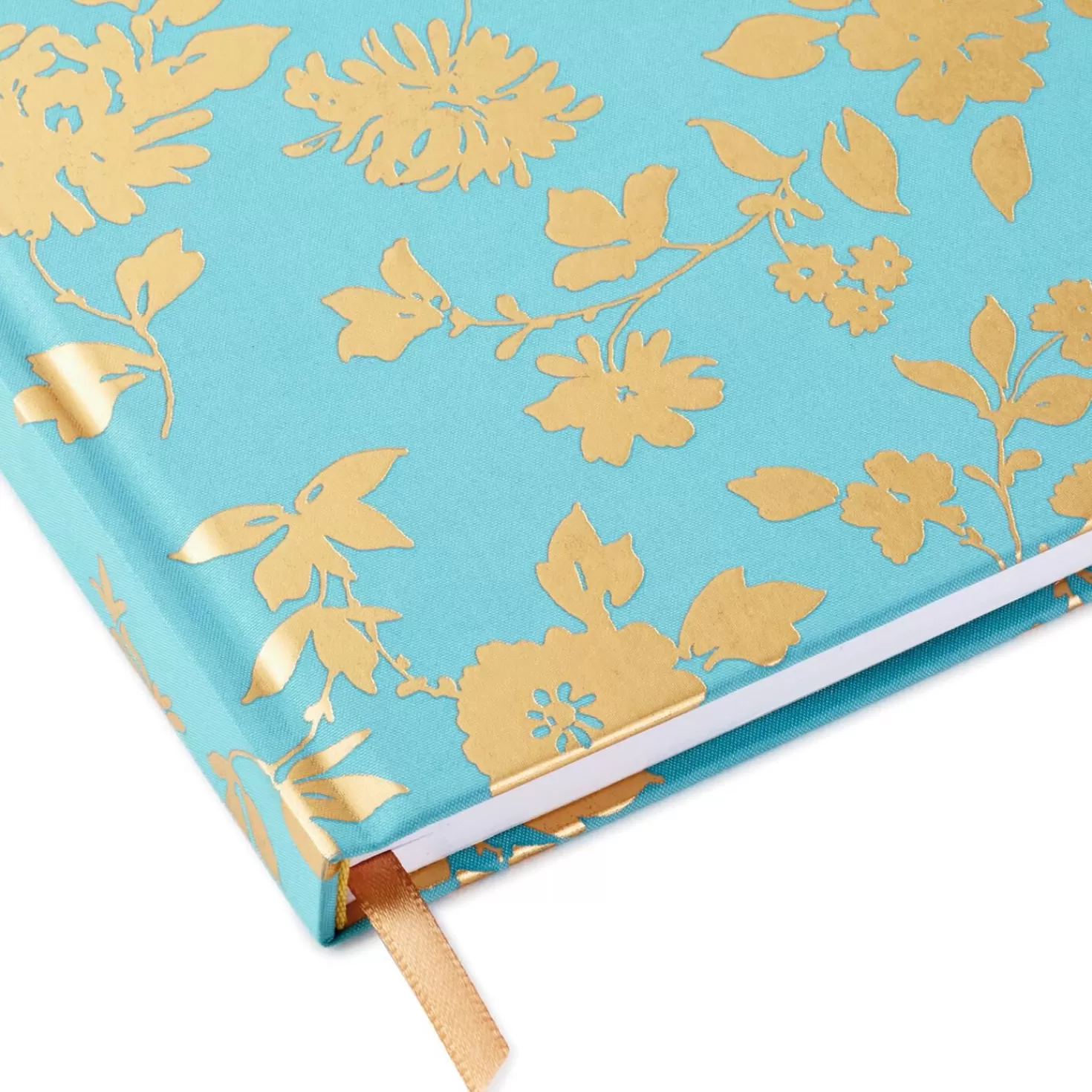 Shop Gold Toile On Aqua Hardback Notebook Back To School