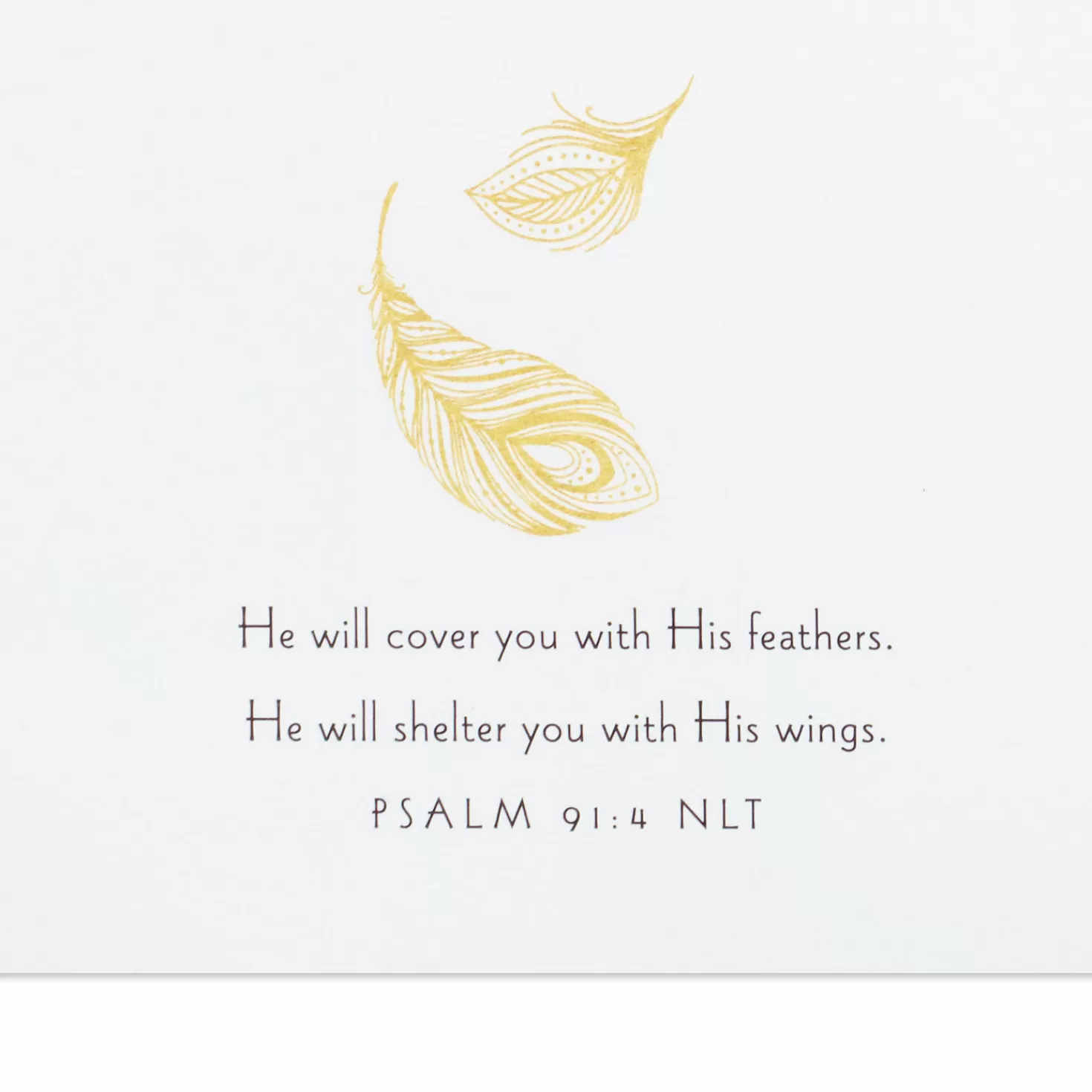 Sale Golden Feathers Religious Sympathy Card For Loss Of Loved One Sympathy