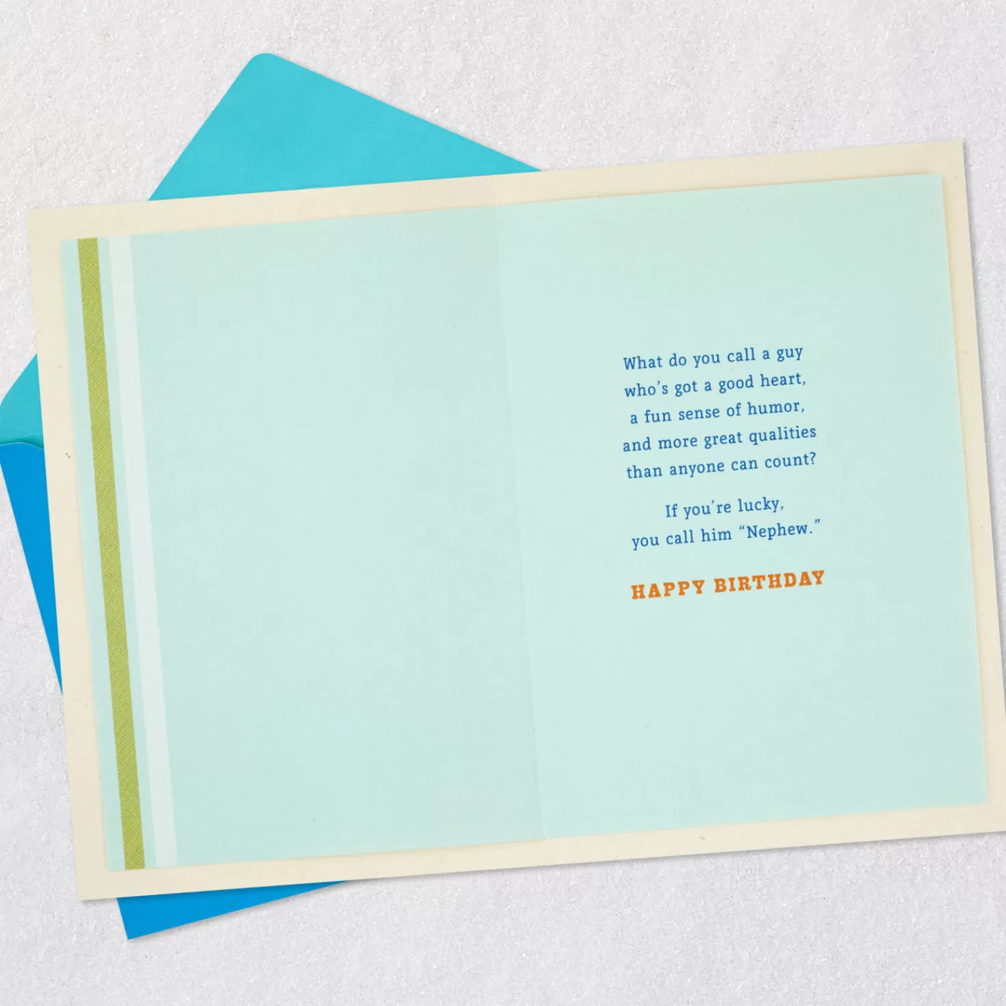 Birthday>Hallmark Good Heart And More Birthday Card For Nephew