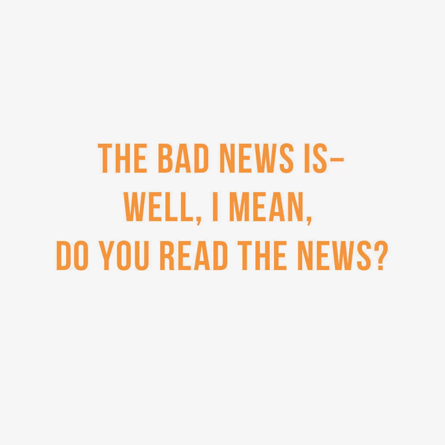 Birthday>Hallmark Good News, Bad News Funny Birthday Card