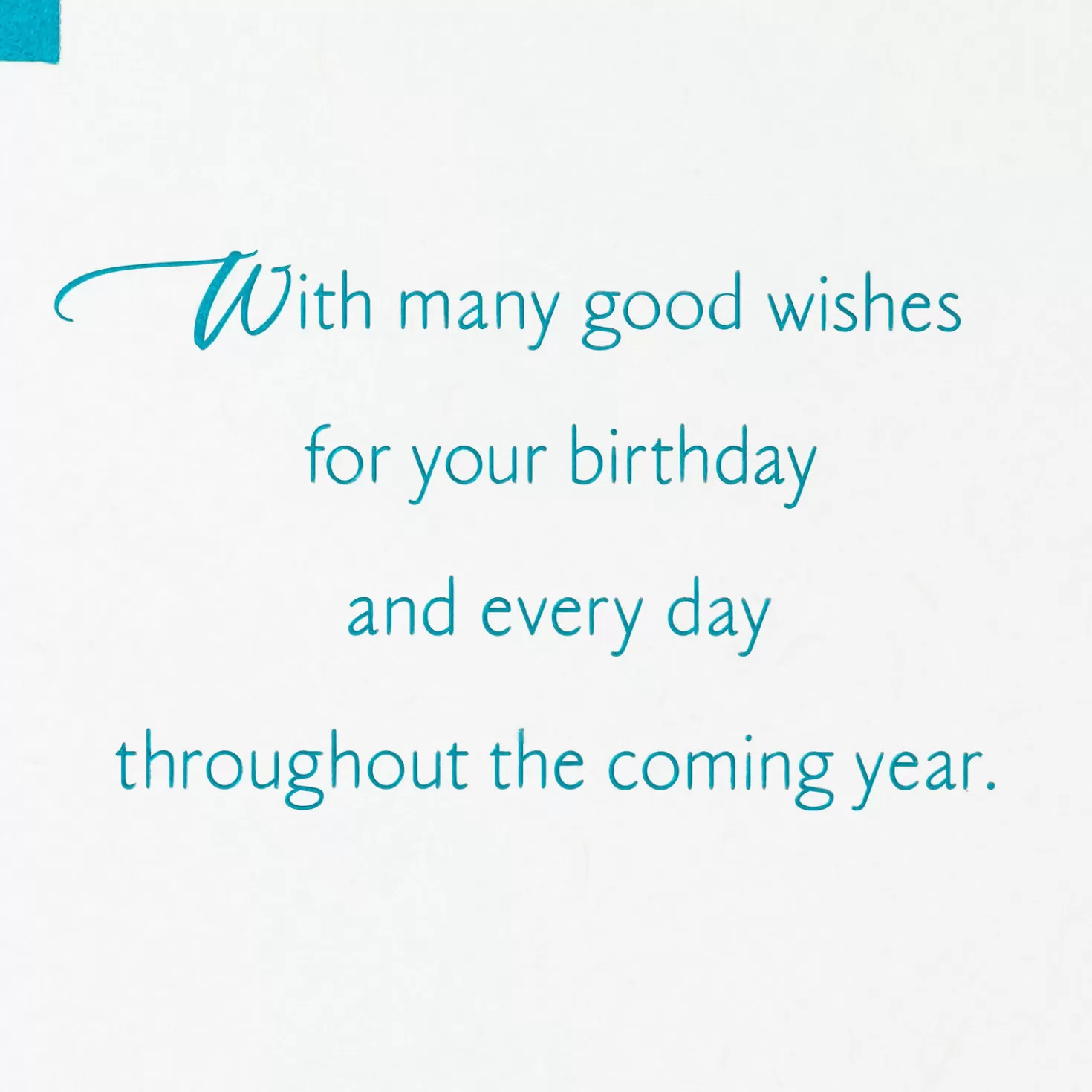 Birthday>Hallmark Good Wishes All Year Birthday Card