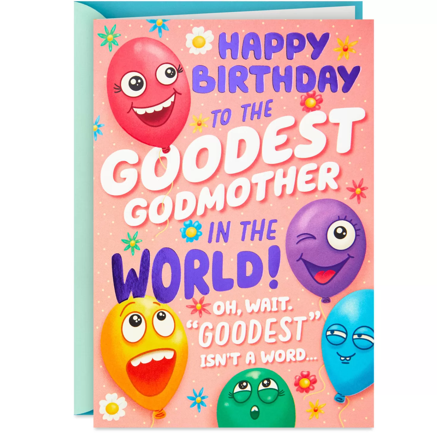 Birthday>Hallmark Goodest And Bestest Godmother Birthday Card