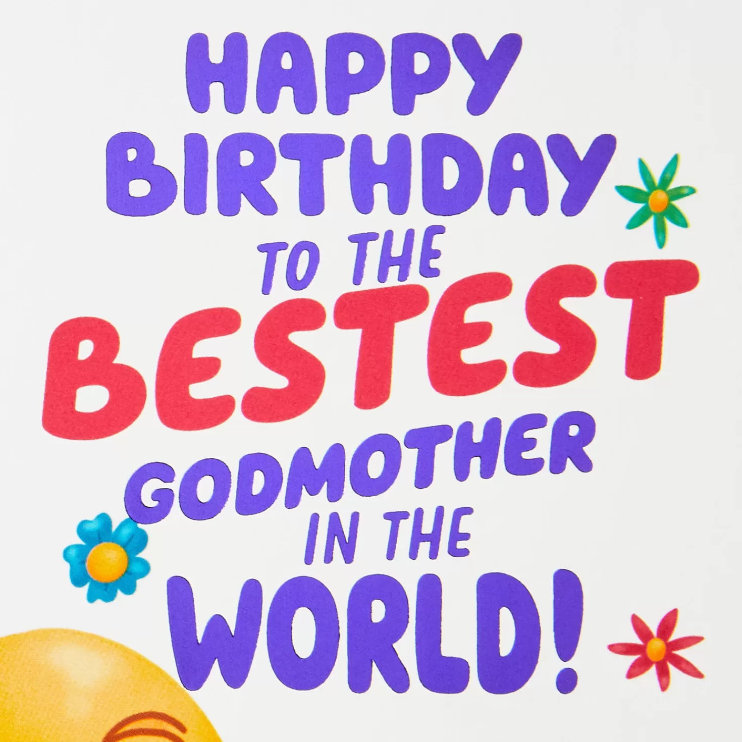 Birthday>Hallmark Goodest And Bestest Godmother Birthday Card