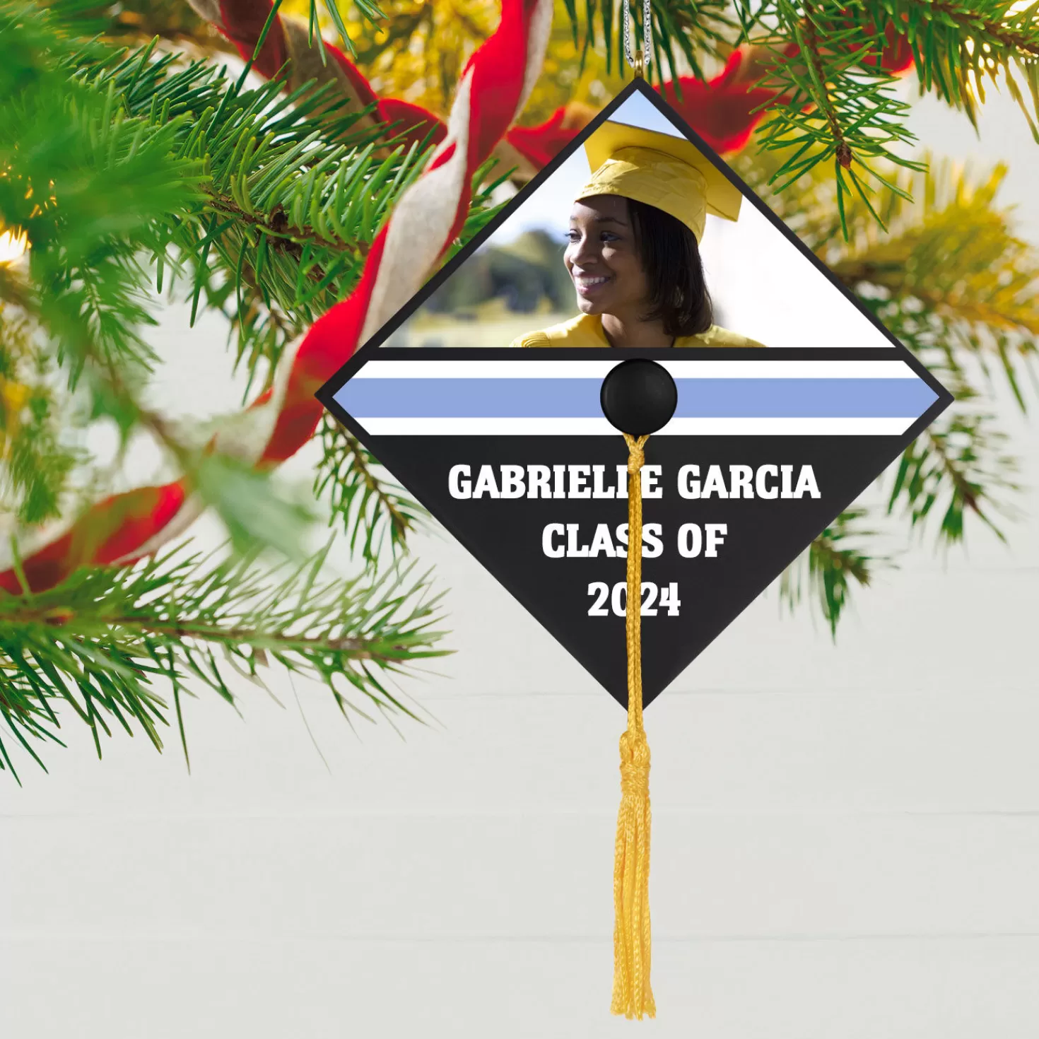 Sale Graduation Cap Text And Photo Personalized Ornament Graduation
